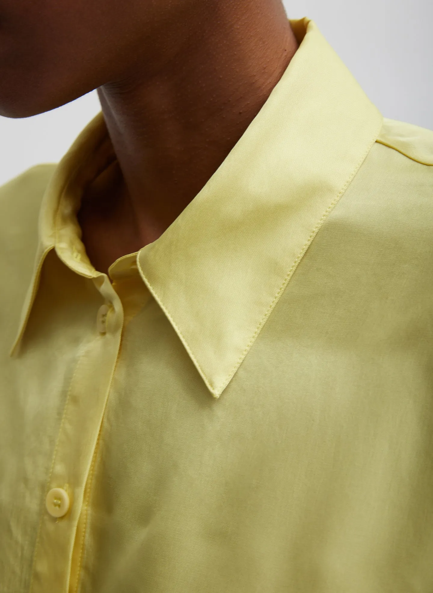 Spring Acetate Shirt With Cocoon Back sold by Tibi product image thumbnail 3