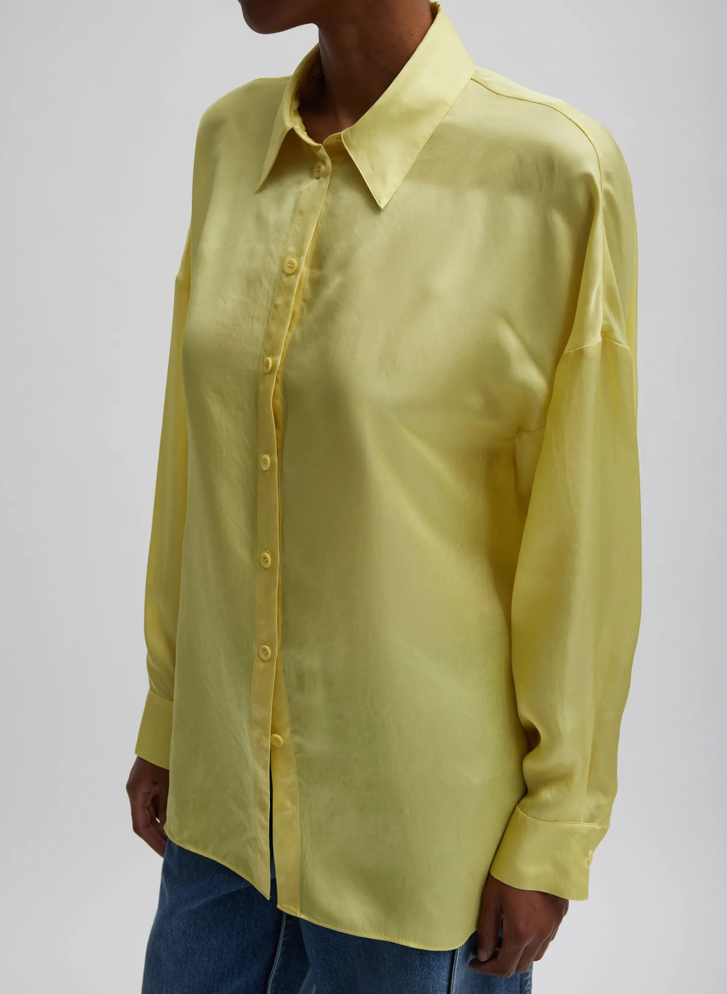 Spring Acetate Shirt With Cocoon Back sold by Tibi
