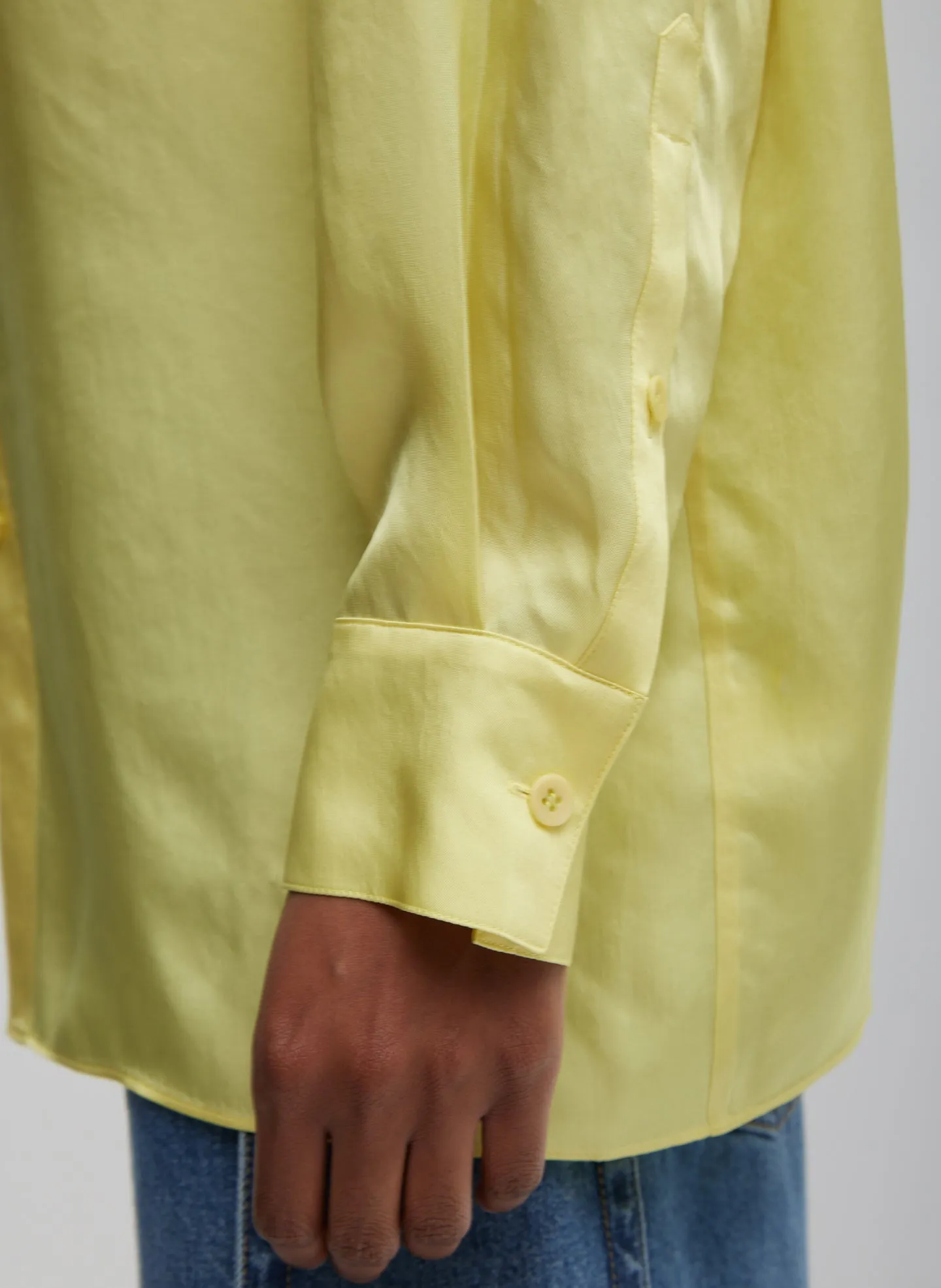 Spring Acetate Shirt With Cocoon Back sold by Tibi product image thumbnail 2