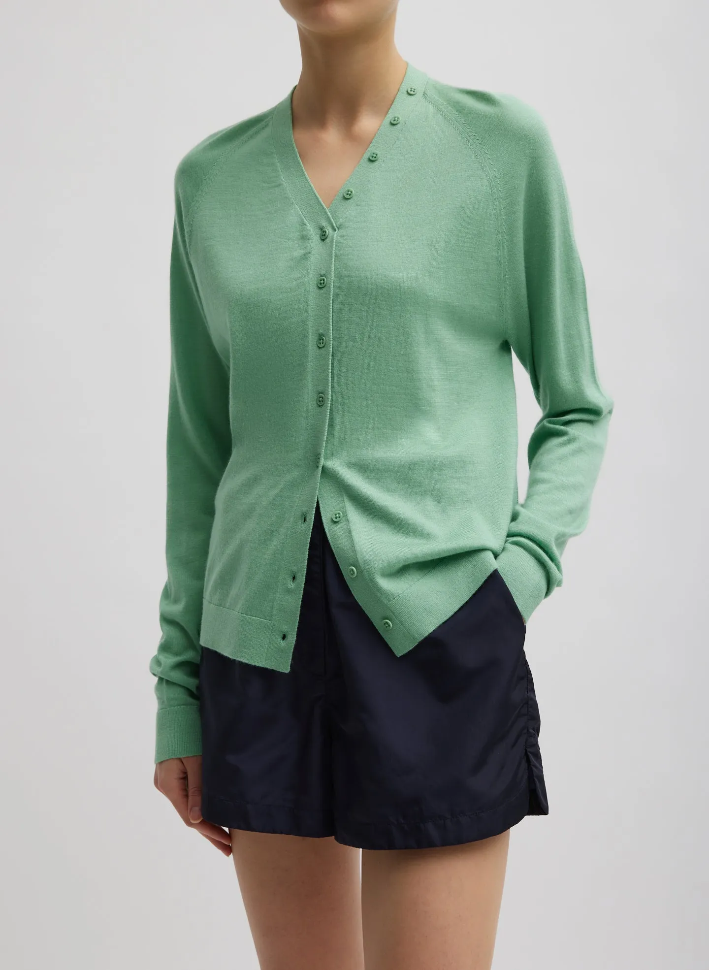 Cashmere Silk Blend Slim Cardigan sold by Tibi