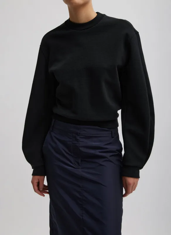 Sculpted Long Sleeve Sweatshirt made by Tibi