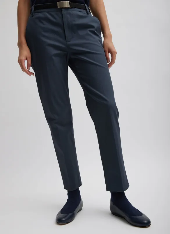 Oliver Cotton Stretch Tricotine Lennon Ankle Pant made by Tibi