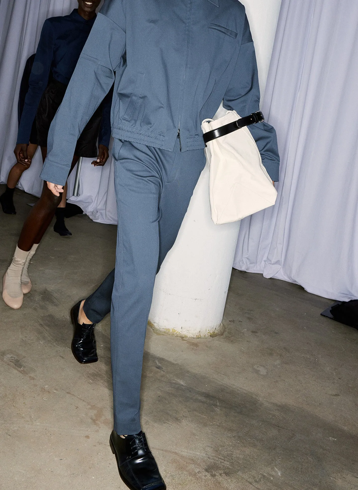 Oliver Cotton Stretch Tricotine Lennon Ankle Pant sold by Tibi product image thumbnail 3