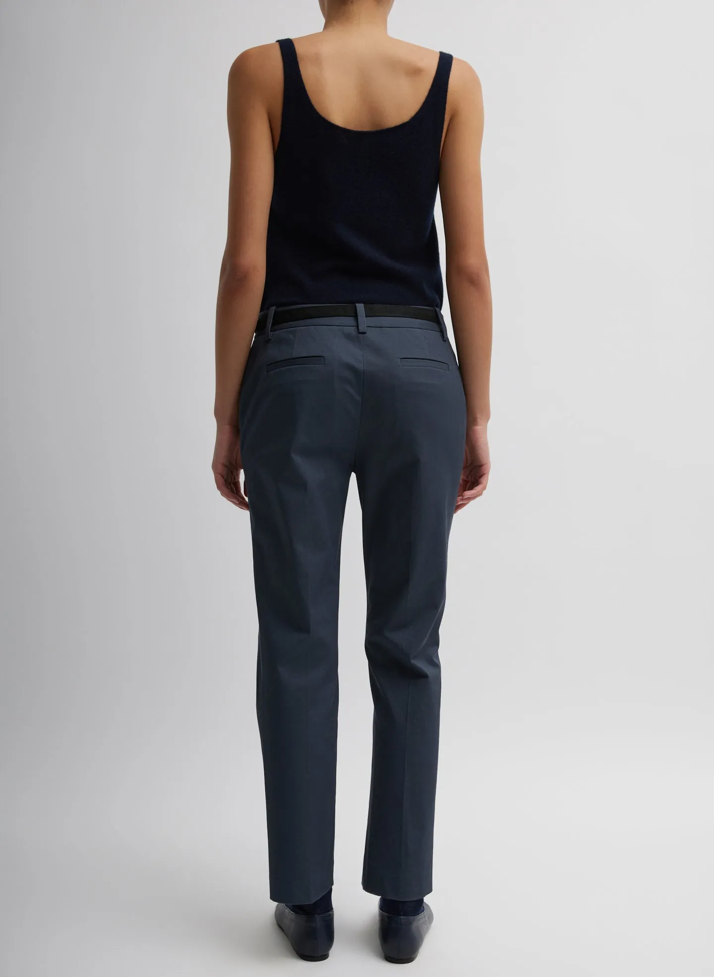 Oliver Cotton Stretch Tricotine Lennon Ankle Pant sold by Tibi product image thumbnail 5