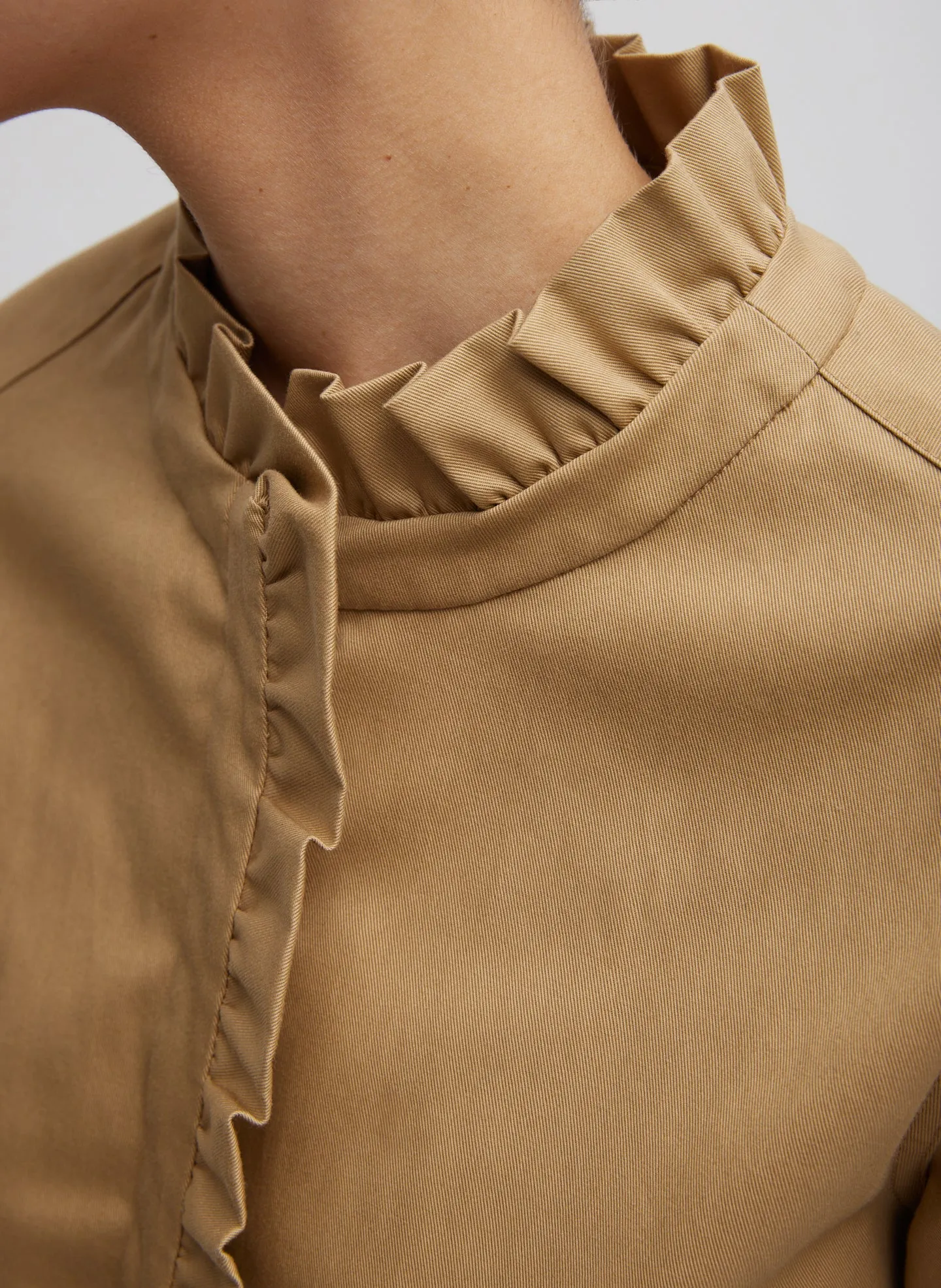 Chino Holly Bracelet Sleeve Shirt sold by Tibi product image thumbnail 2