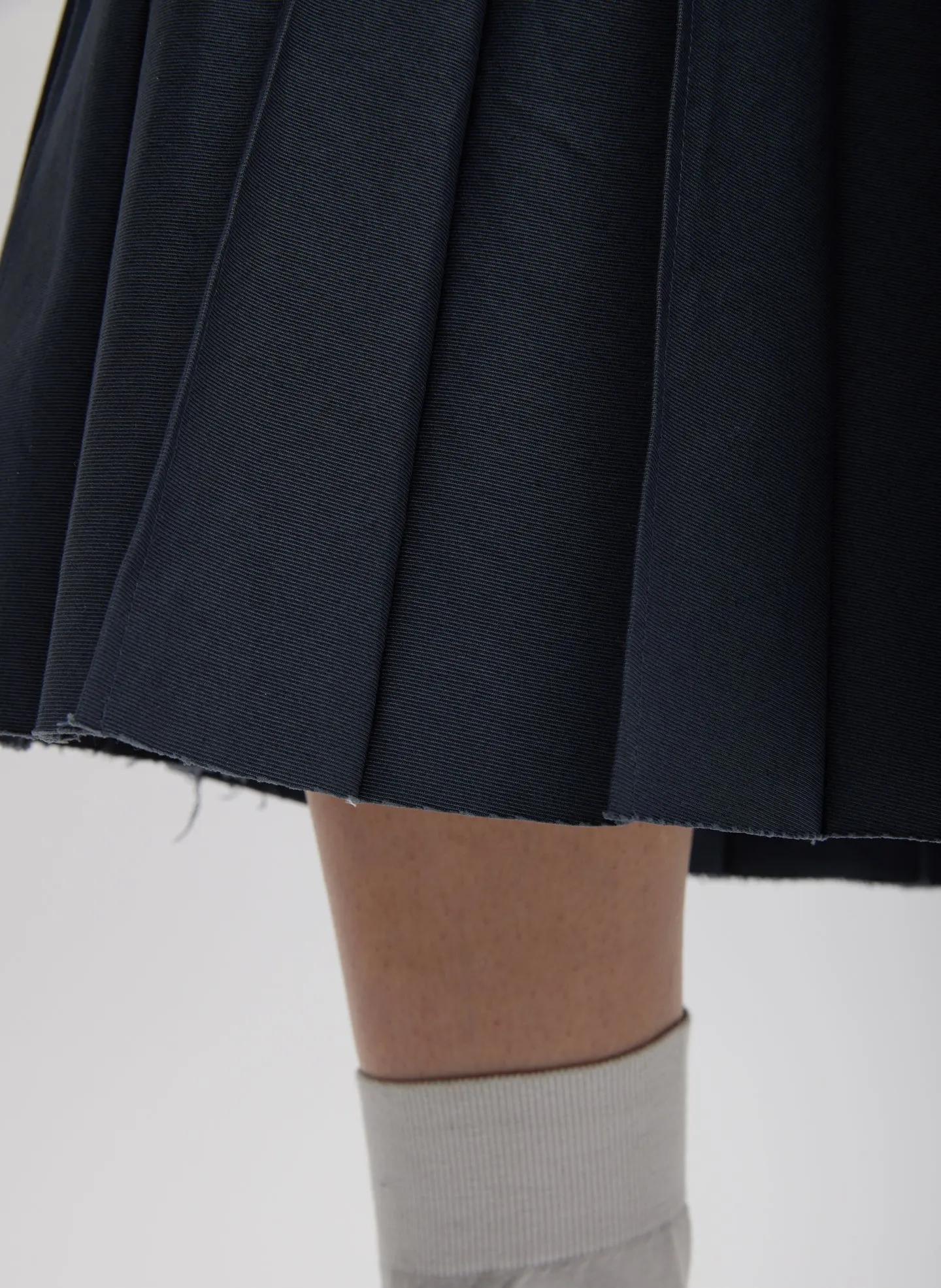 Oliver Cotton Stretch Tricotine Pintucked Skirt sold by Tibi product image thumbnail 3