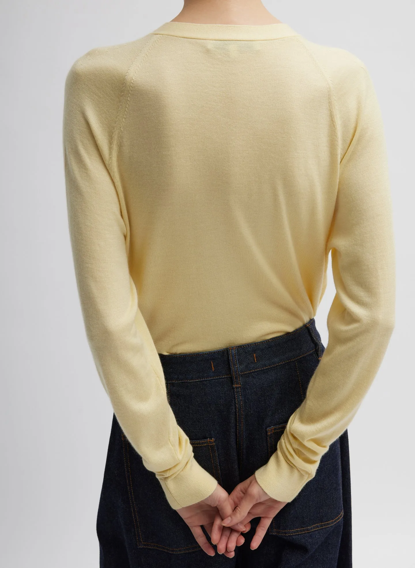 Cashmere Silk Blend Slim Cardigan sold by Tibi product image thumbnail 3