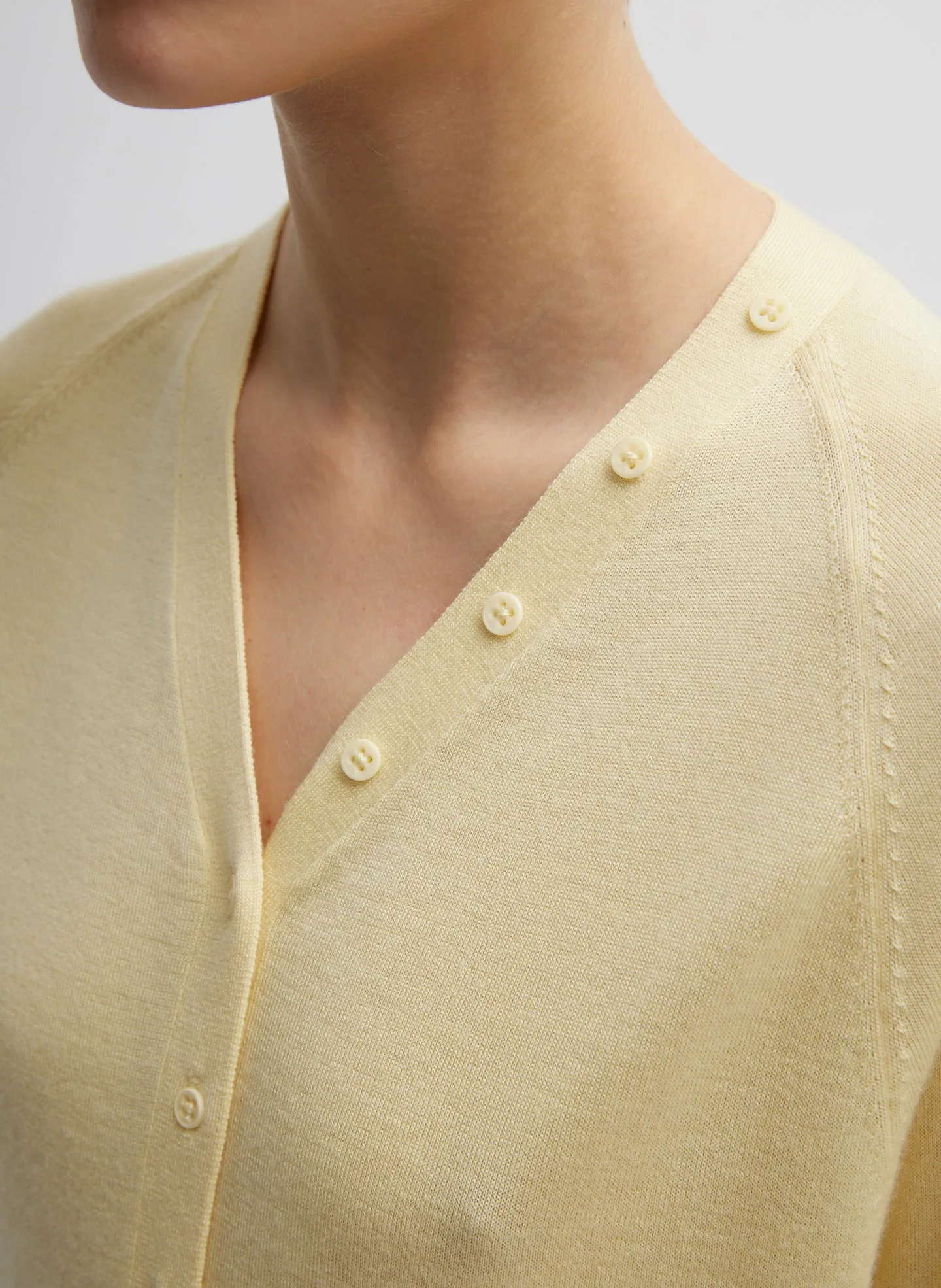 Cashmere Silk Blend Slim Cardigan sold by Tibi product image thumbnail 2