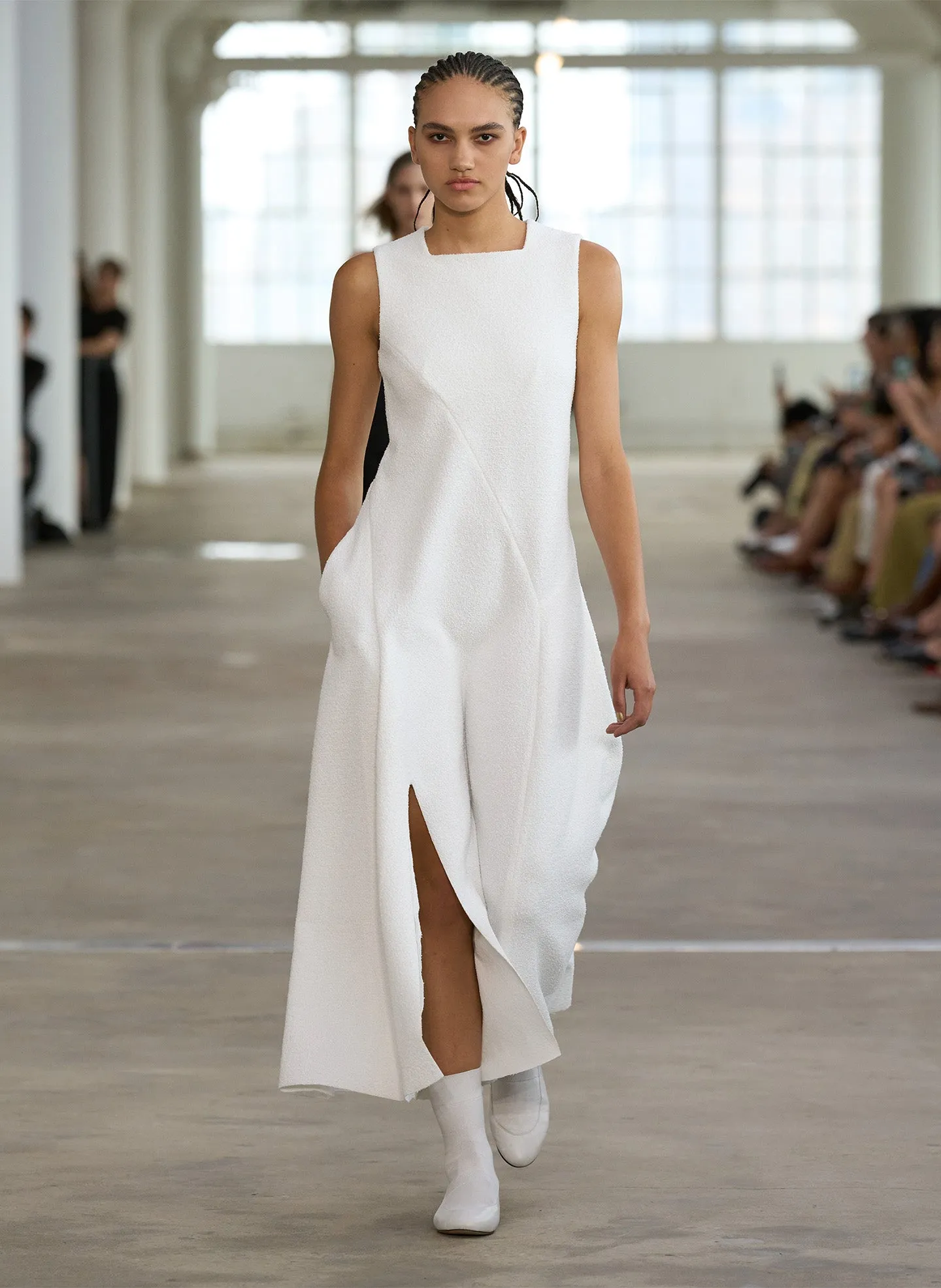 Boucle Knit Sculpted Dress sold by Tibi product image thumbnail 2