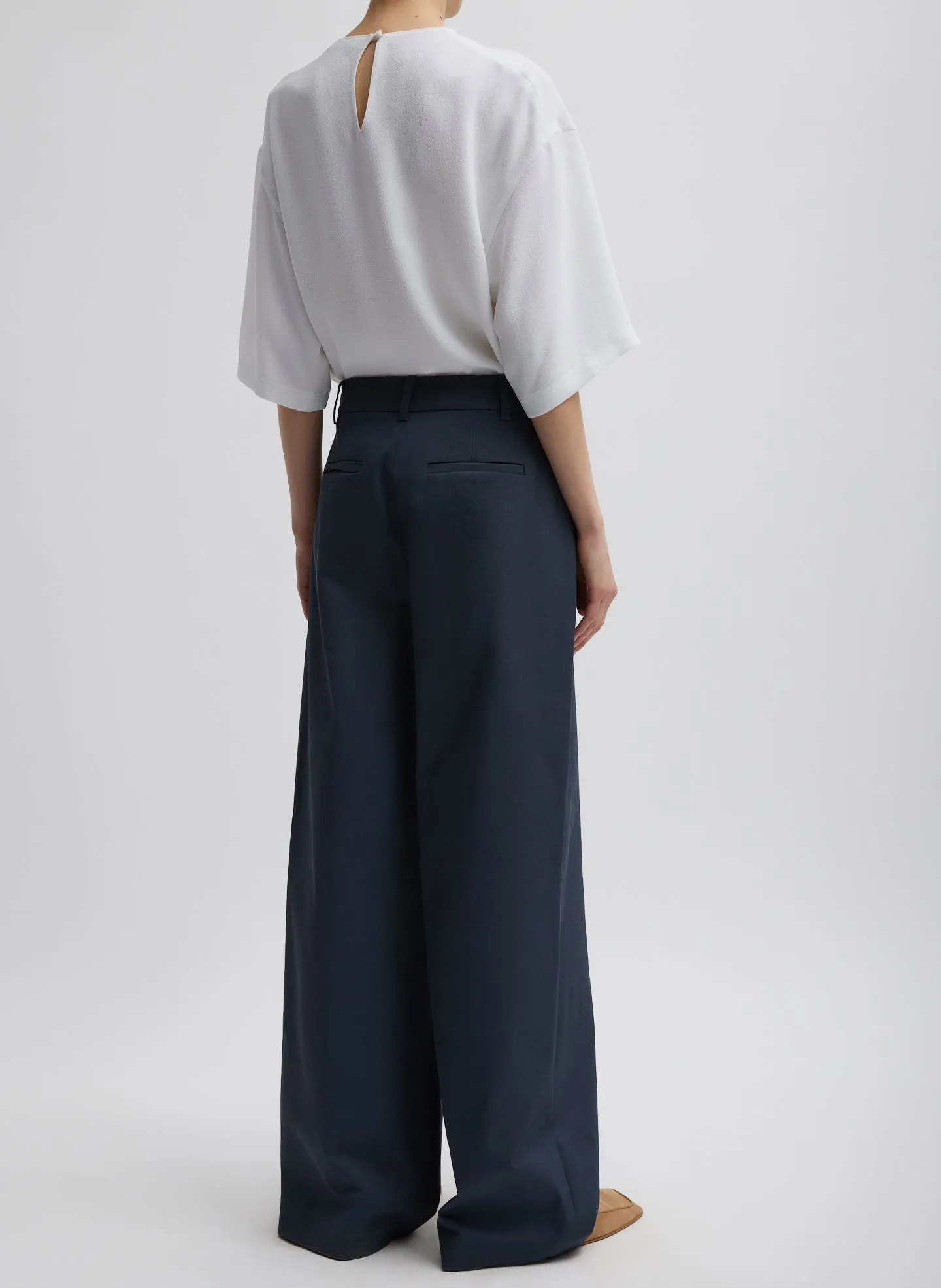 Oliver Cotton Stretch Tricotine Stella Pant sold by Tibi product image thumbnail 5