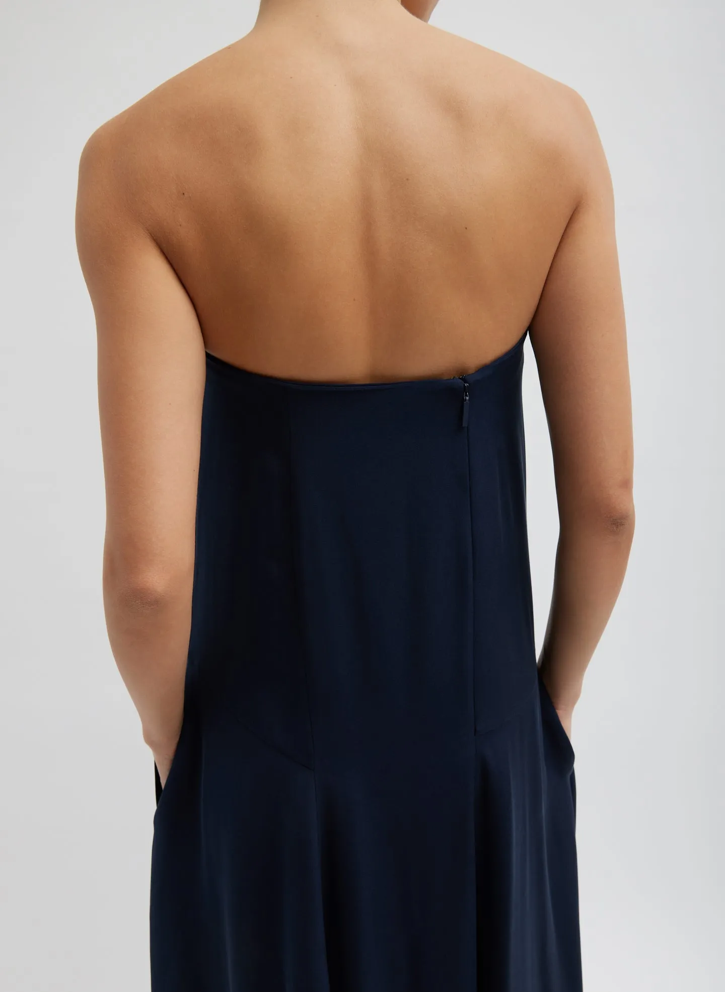 4-Ply Silk Strapless Sculpted Dress sold by Tibi product image thumbnail 5