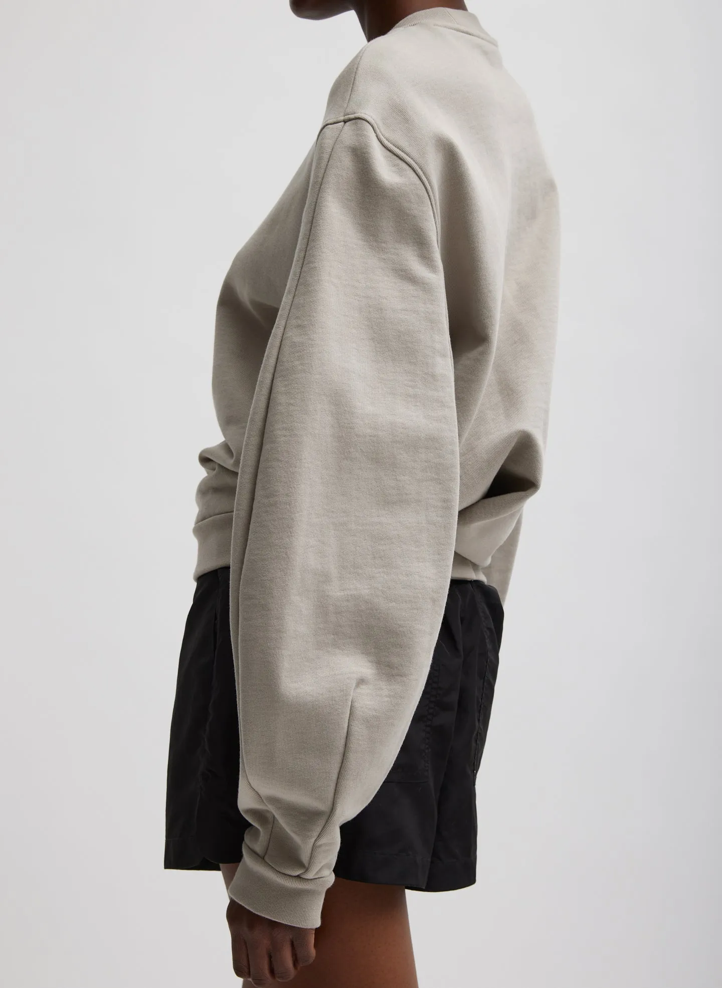 Sculpted Long Sleeve Sweatshirt sold by Tibi product image thumbnail 2