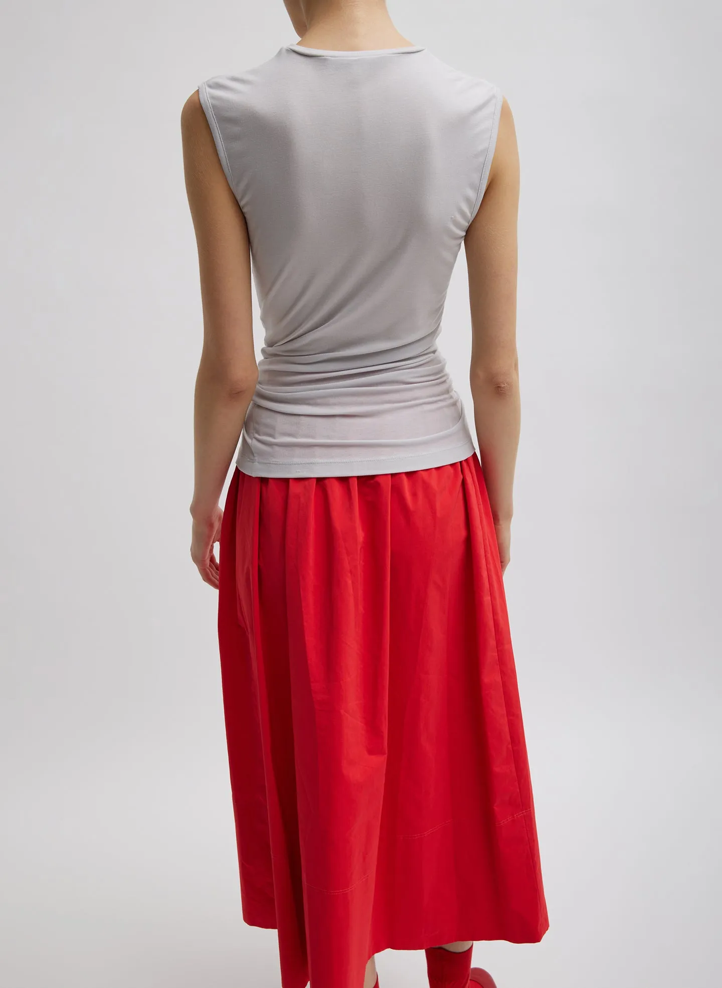 Tencel Knit Twisted Seam Tank sold by Tibi product image thumbnail 5