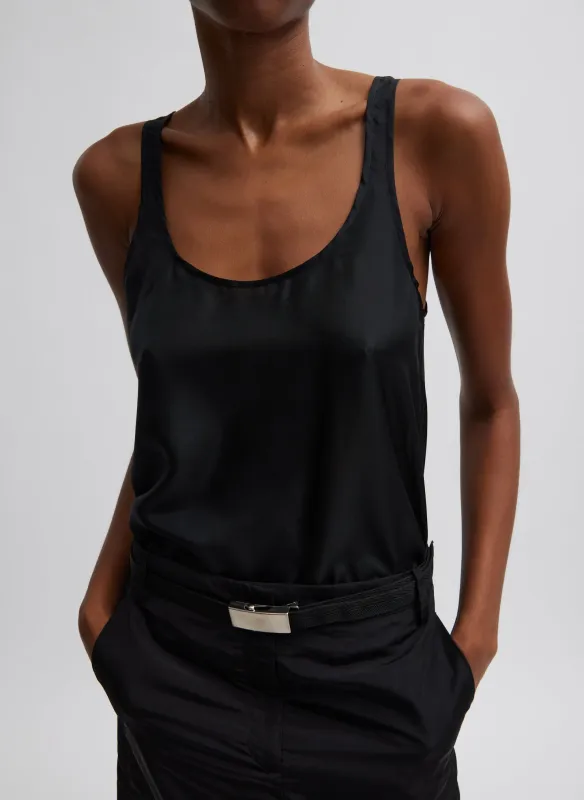 Silk Habutai Tank Top sold by Tibi