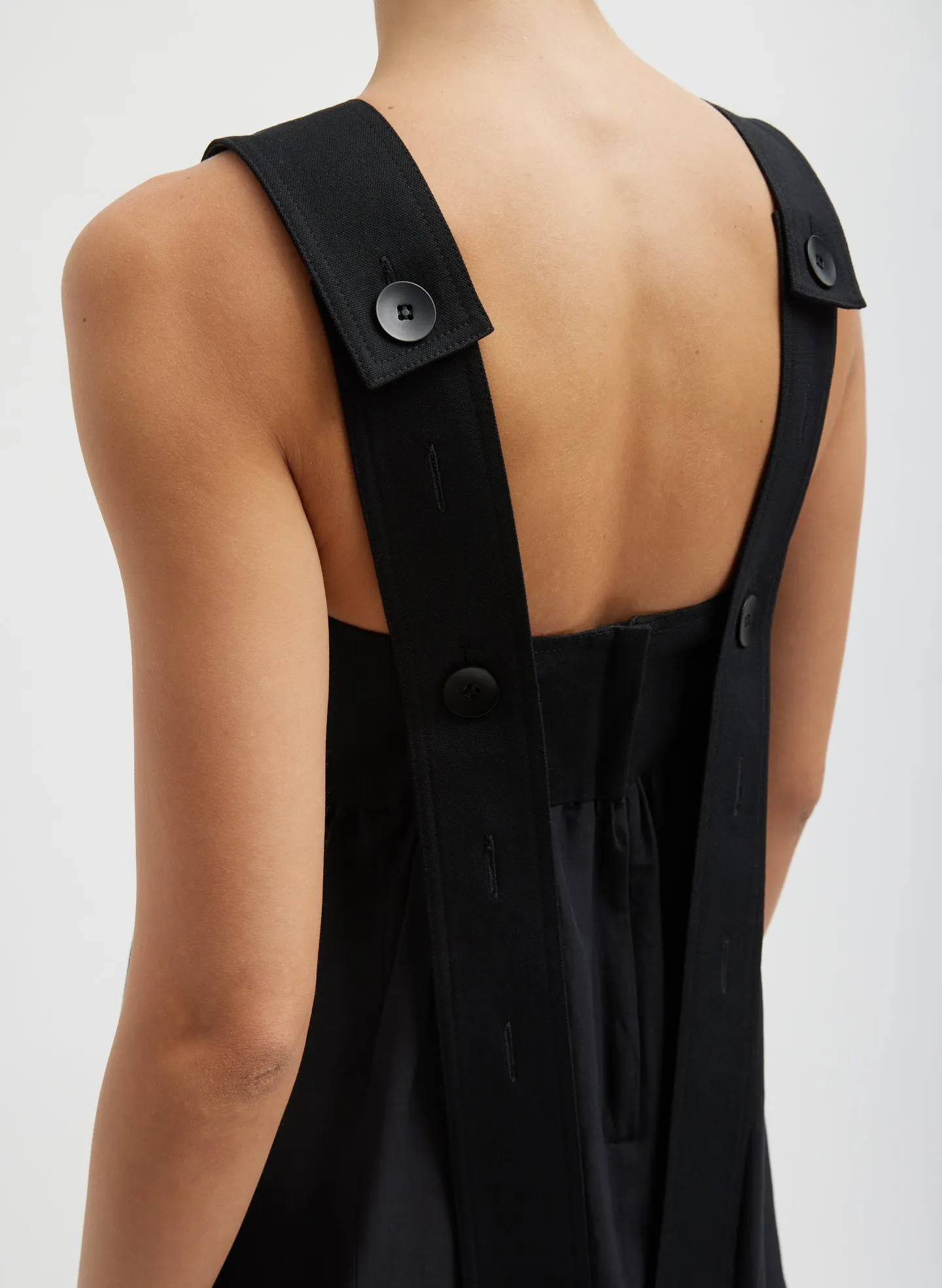 Linen Cotton Voile Sculpted Dress sold by Tibi product image thumbnail 5