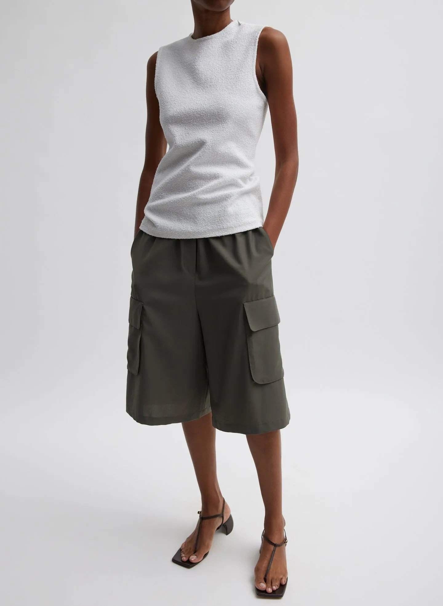 Boucle Knit Sleeveless Top sold by Tibi product image thumbnail 3