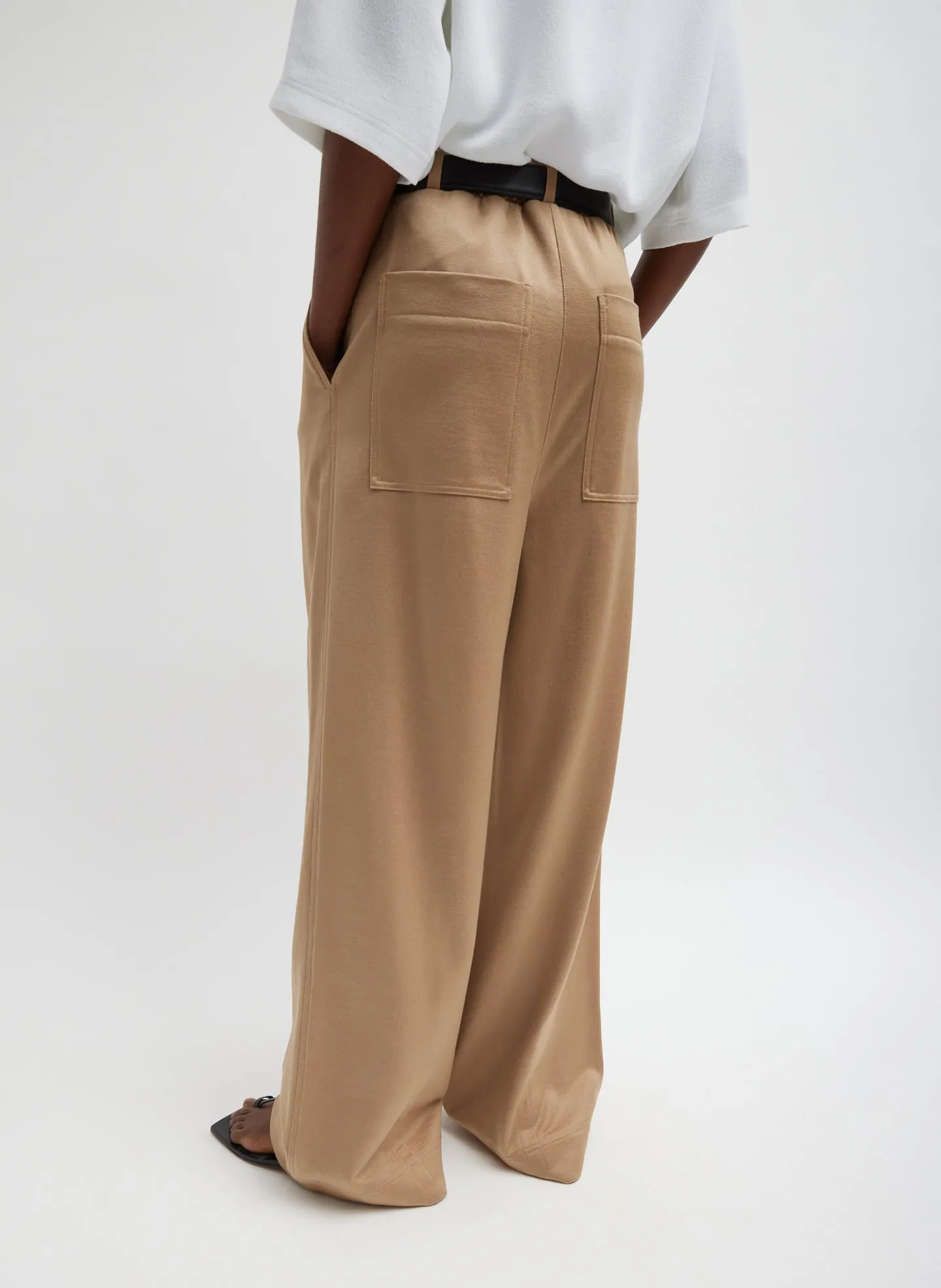 Silk Terry Pleated Pull On Pant sold by Tibi product image thumbnail 4