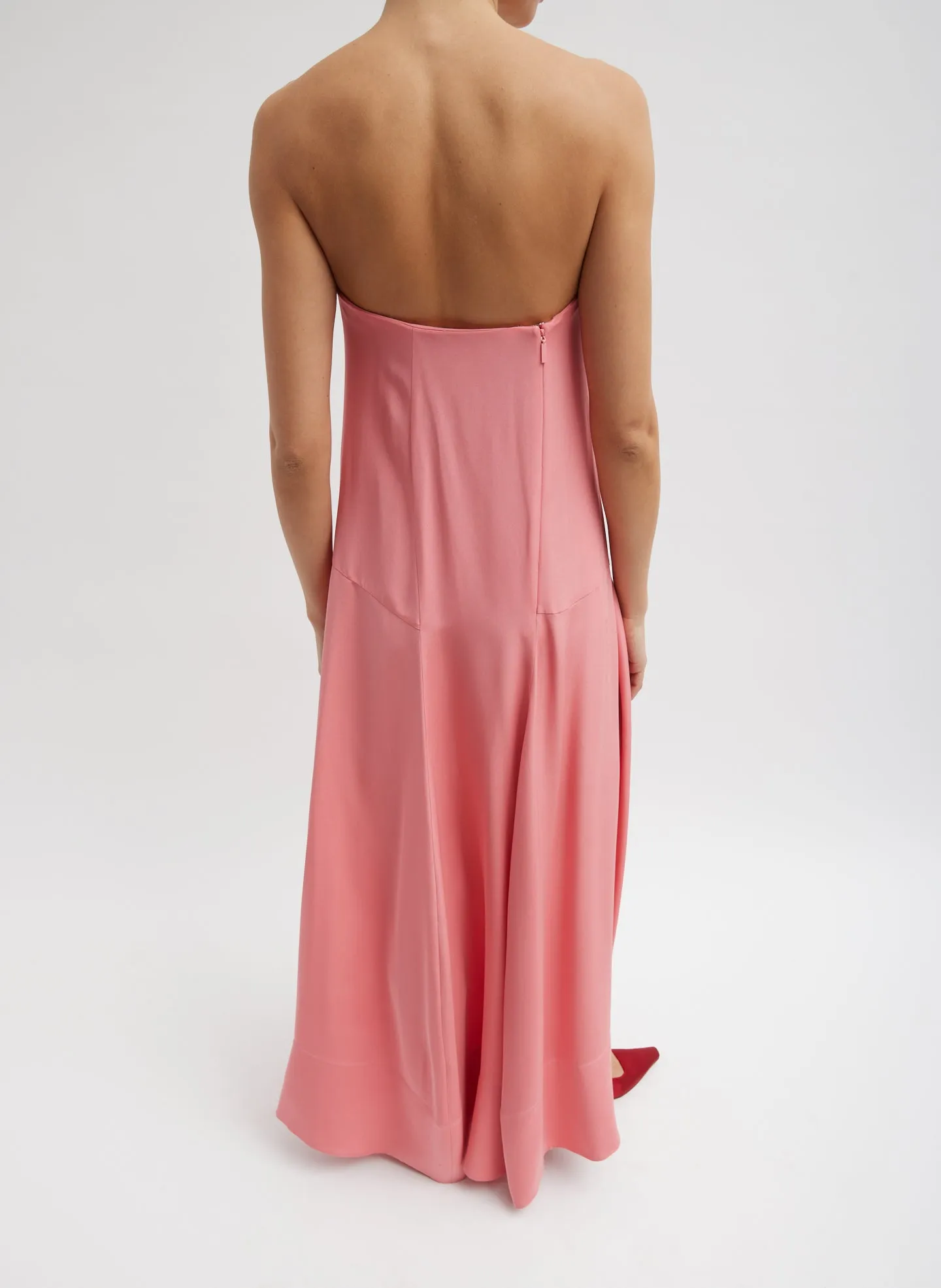 4-Ply Silk Strapless Sculpted Dress sold by Tibi product image thumbnail 5