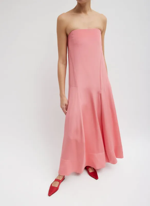 4-Ply Silk Strapless Sculpted Dress made by Tibi