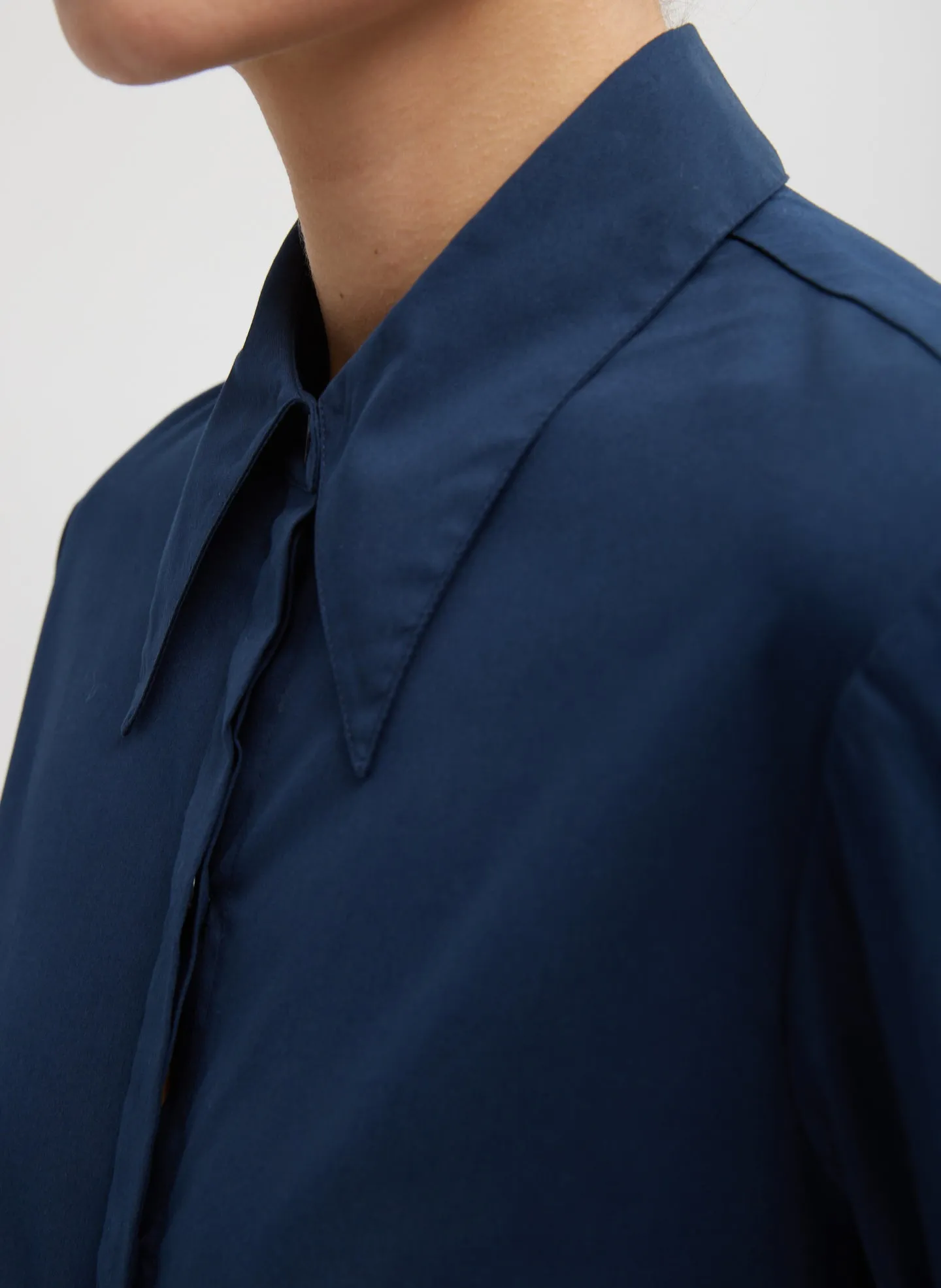 Stretch Cotton Nylon Circular Sleeve Shirt sold by Tibi product image thumbnail 4
