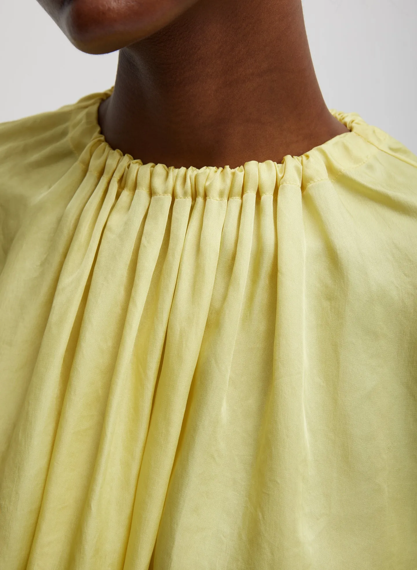 Spring Acetate Shirred Neck Circular Top sold by Tibi product image thumbnail 2