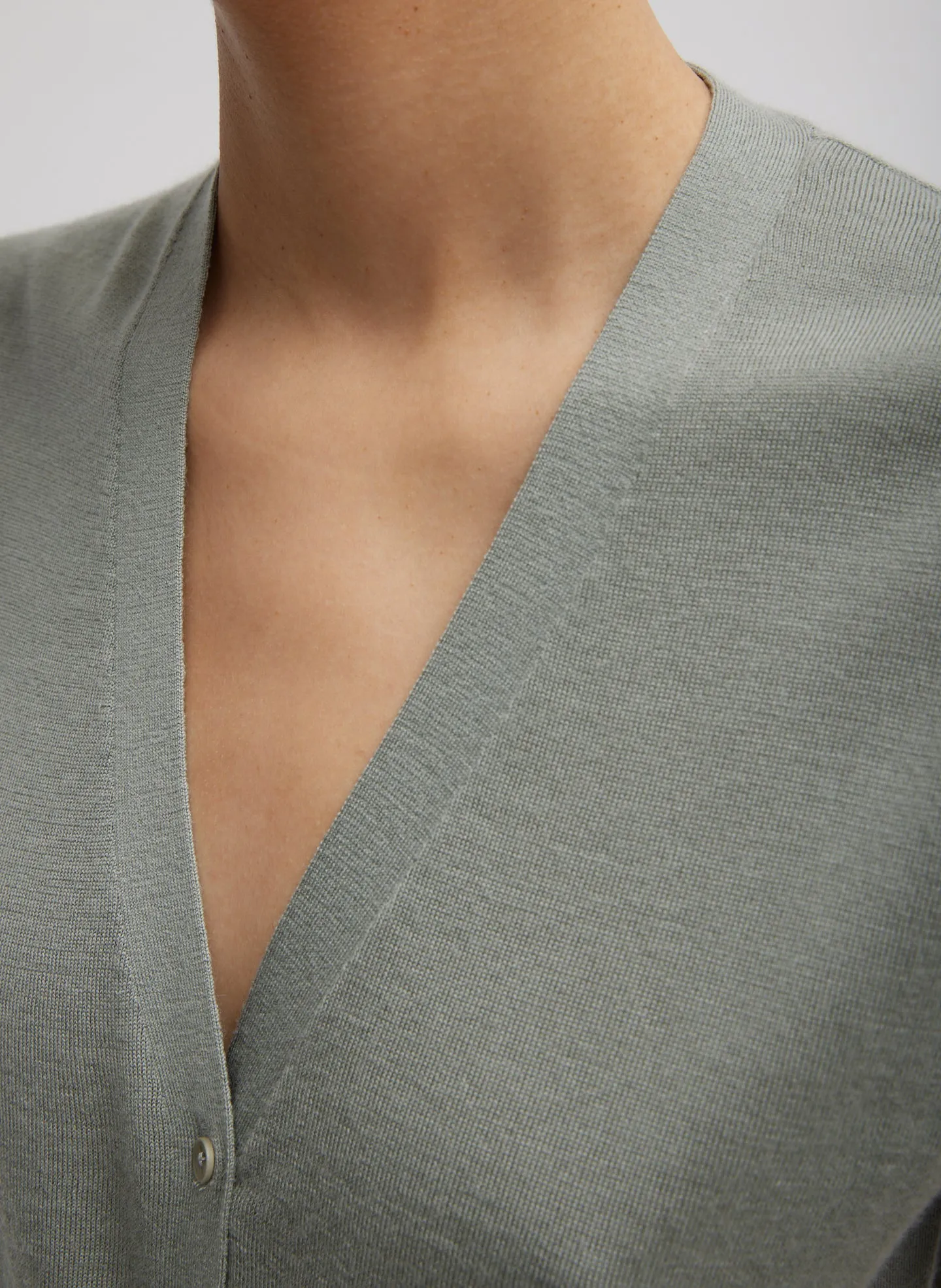 Cashmere Silk Blend Sleeveless Button Down Sweater sold by Tibi product image thumbnail 2