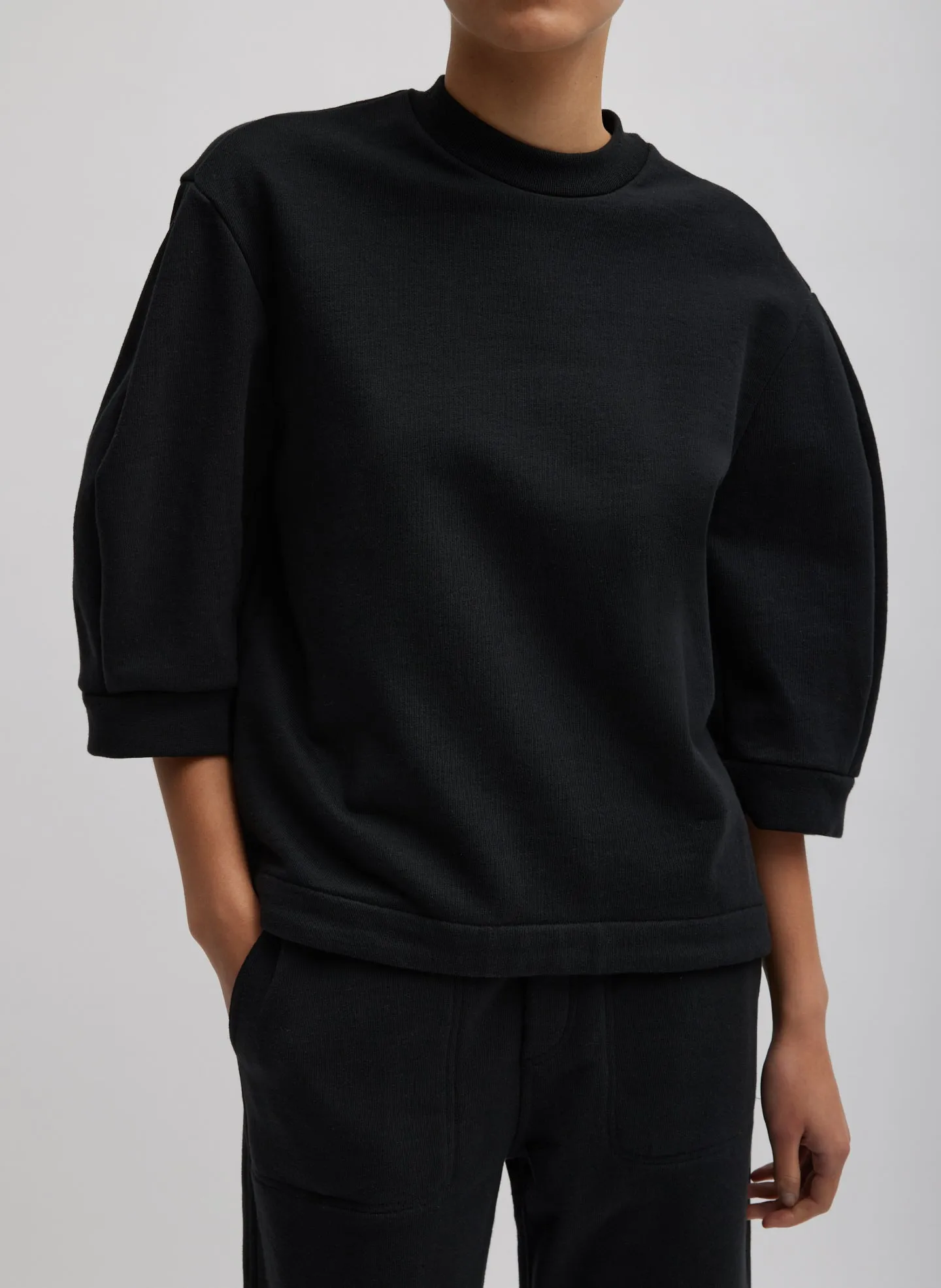 Sculpted Short Sleeve Sweatshirt sold by Tibi