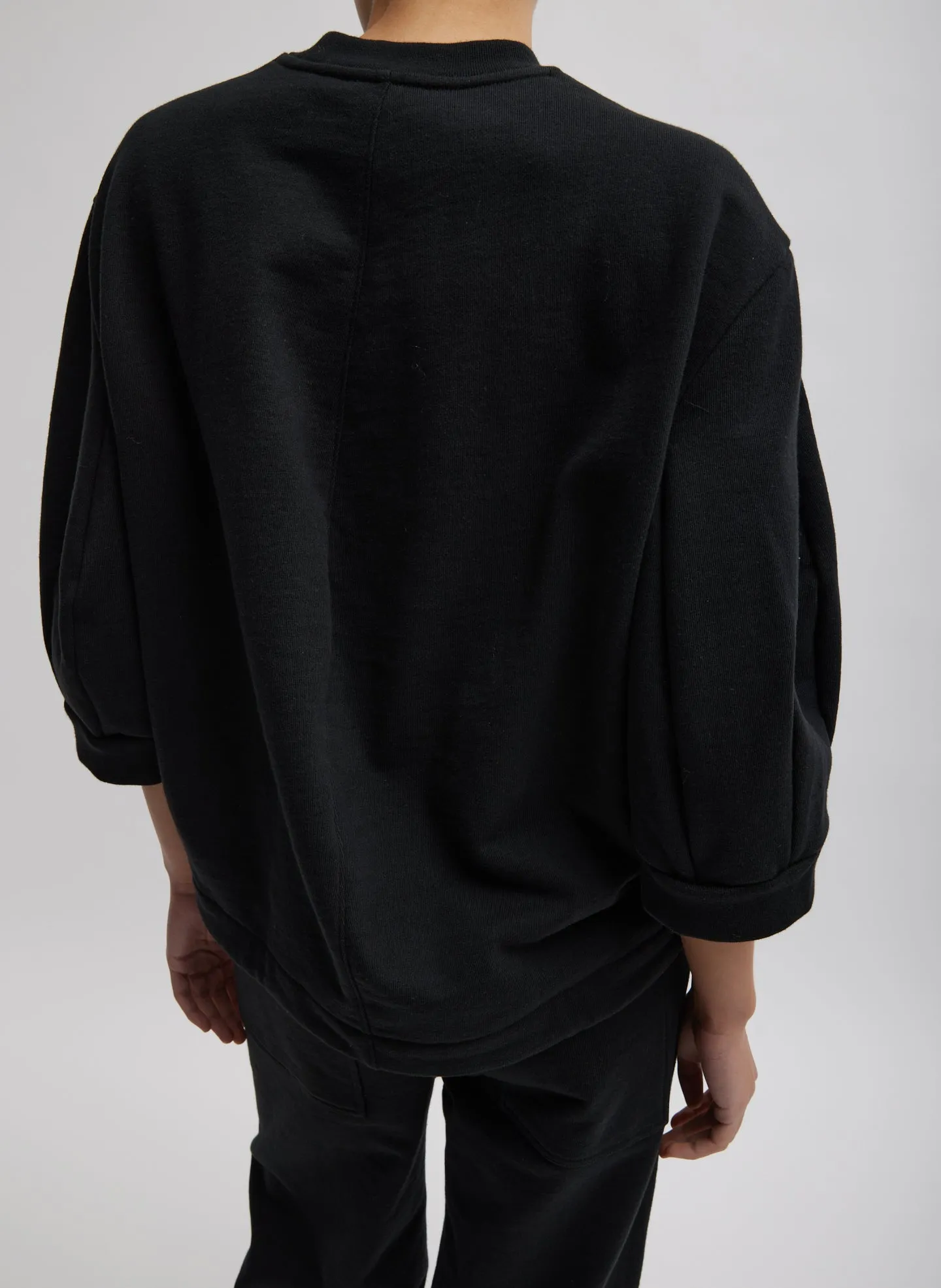 Sculpted Short Sleeve Sweatshirt sold by Tibi product image thumbnail 3