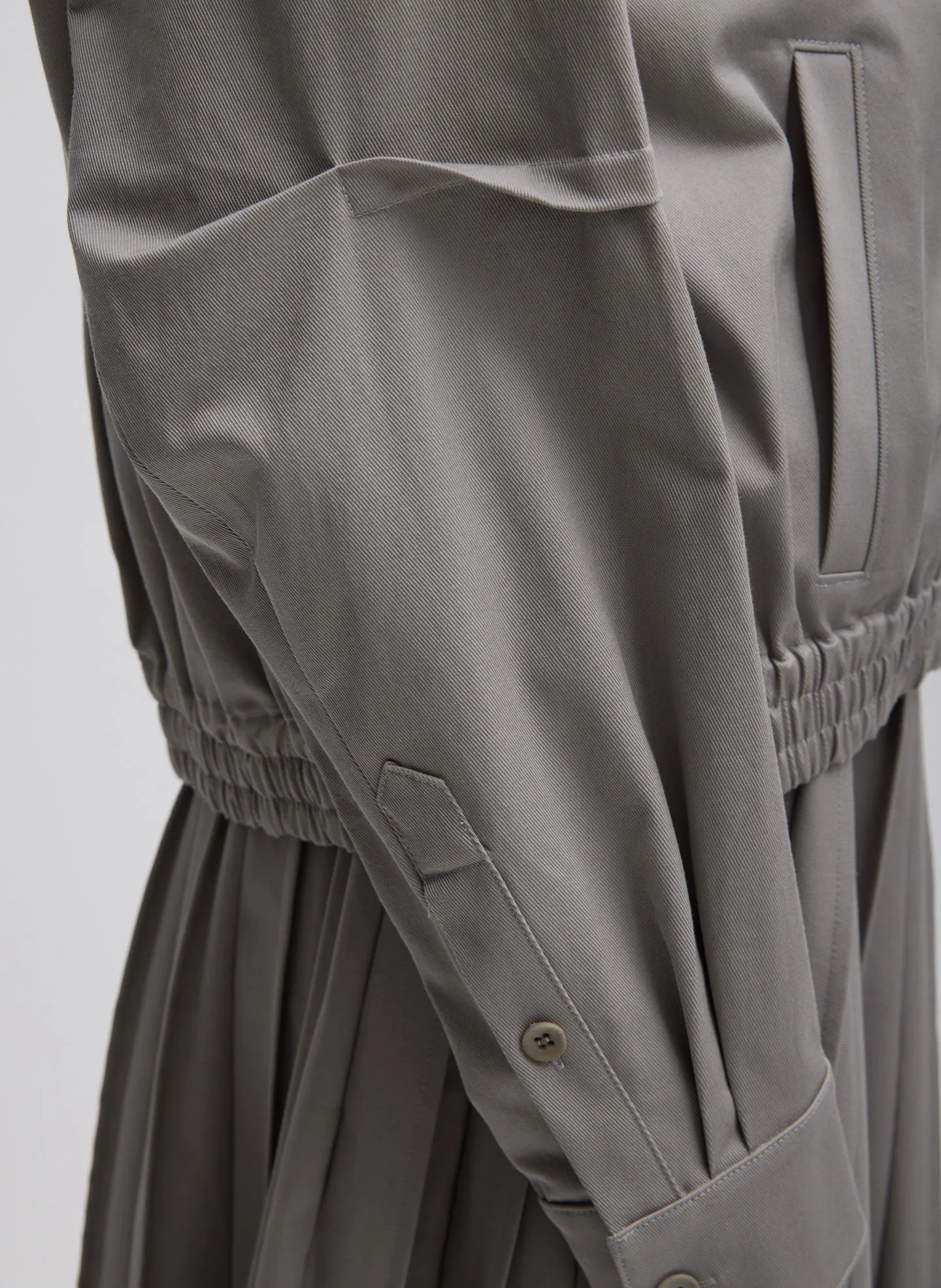 Oliver Cotton Stretch Tricotine Bomber sold by Tibi product image thumbnail 5