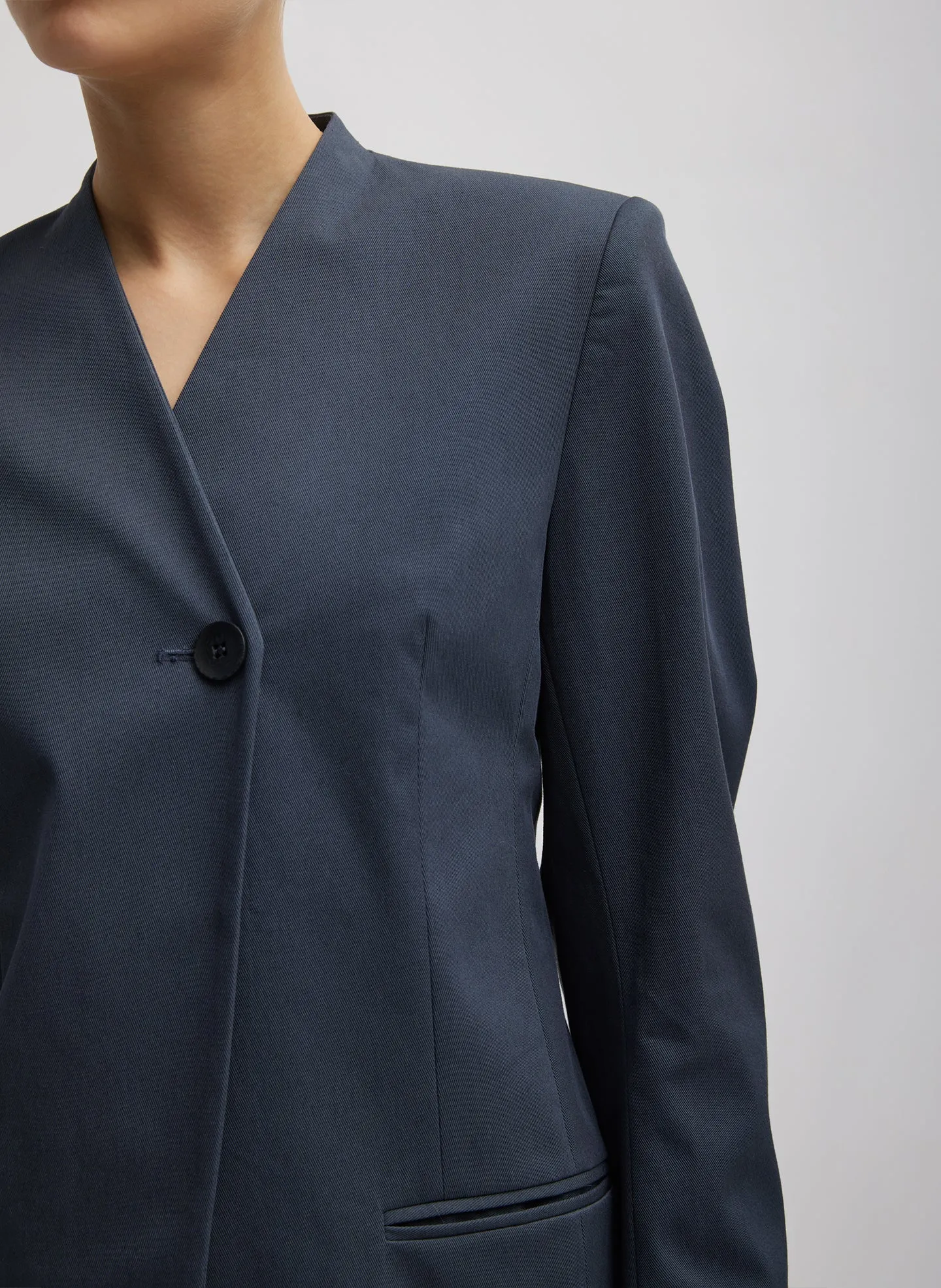 Oliver Cotton Stretch Tricotine Sculpted Blazer sold by Tibi product image thumbnail 4
