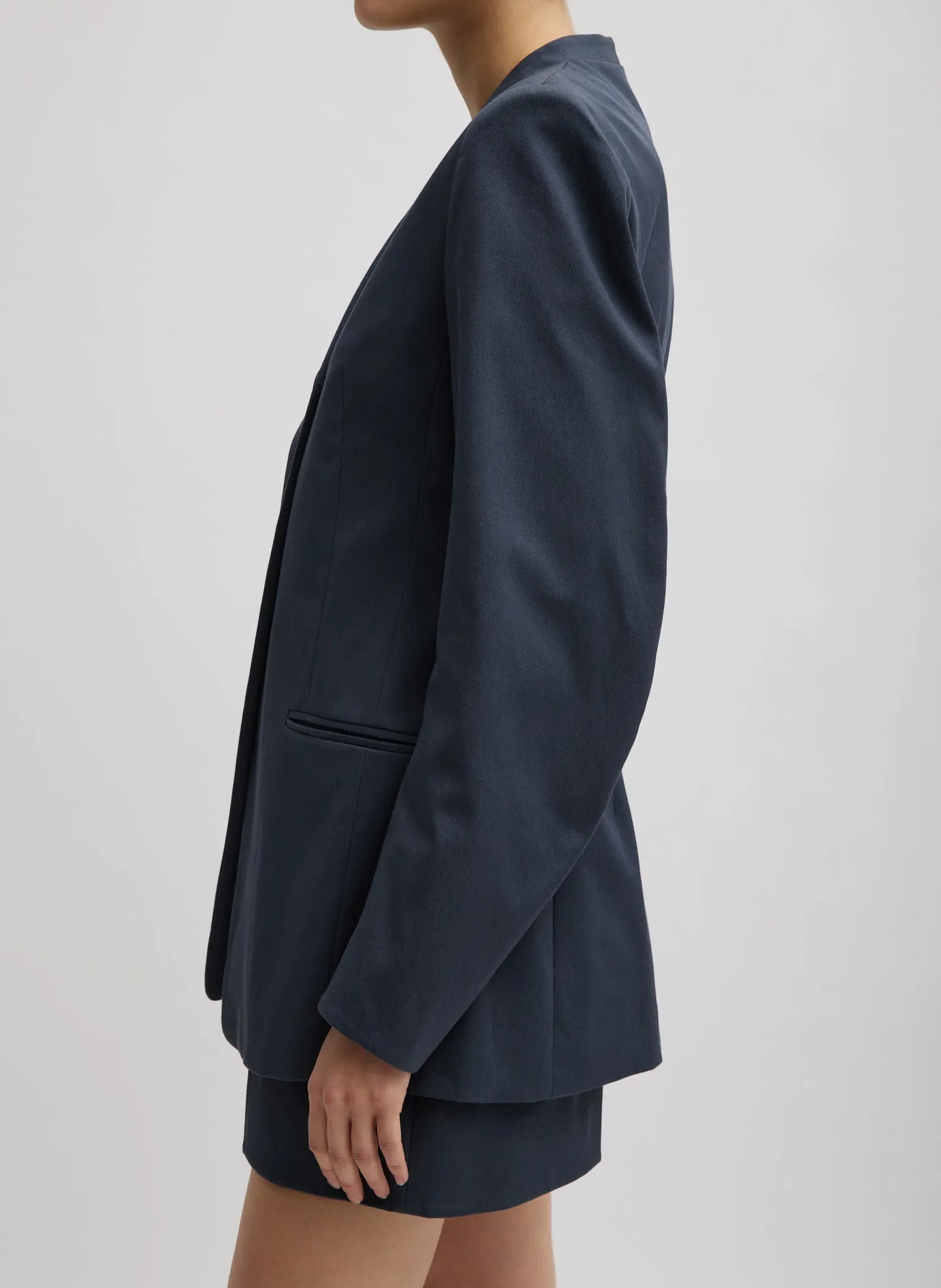 Oliver Cotton Stretch Tricotine Sculpted Blazer sold by Tibi product image thumbnail 5