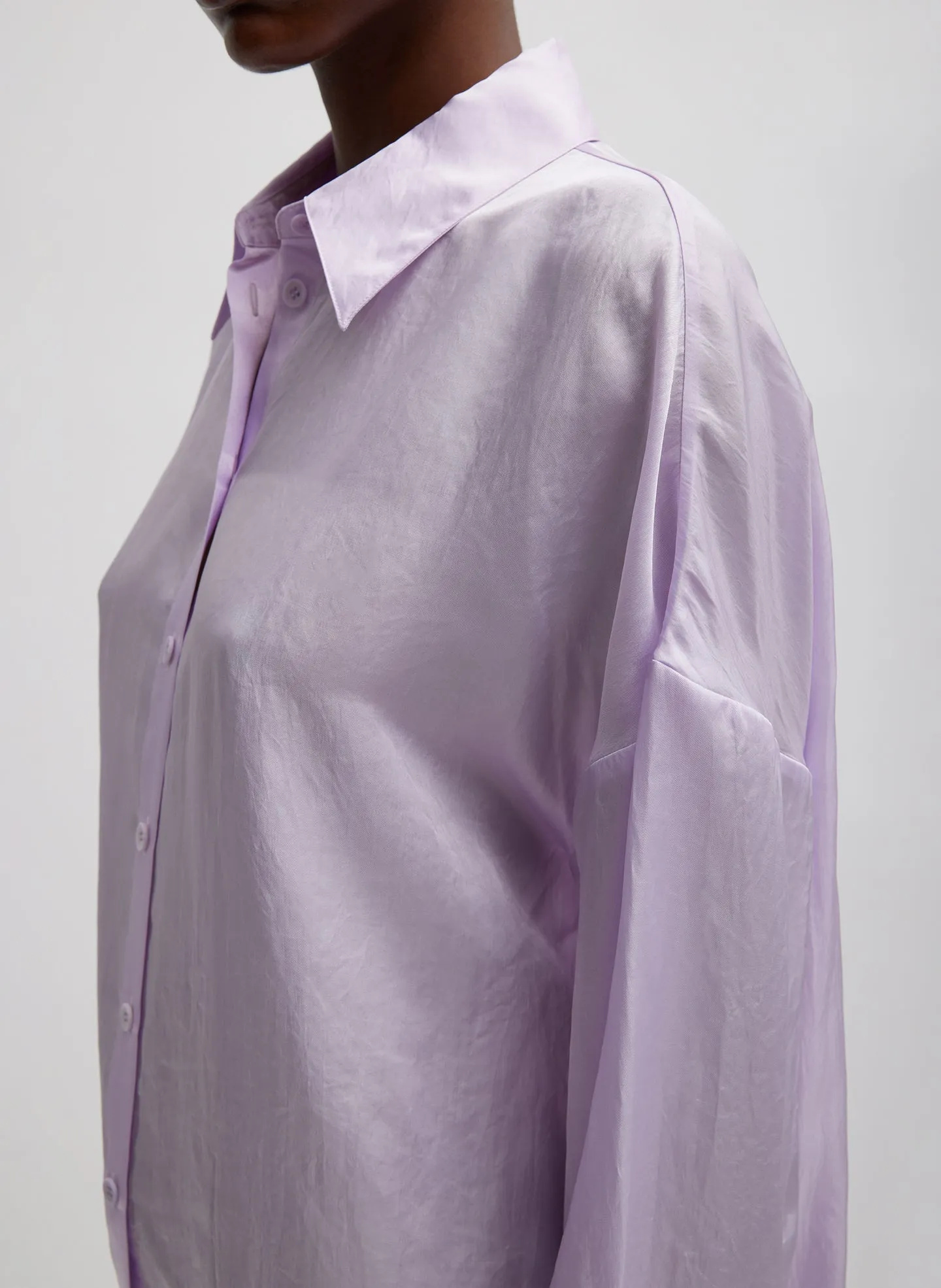 Spring Acetate Shirt With Cocoon Back sold by Tibi product image thumbnail 2