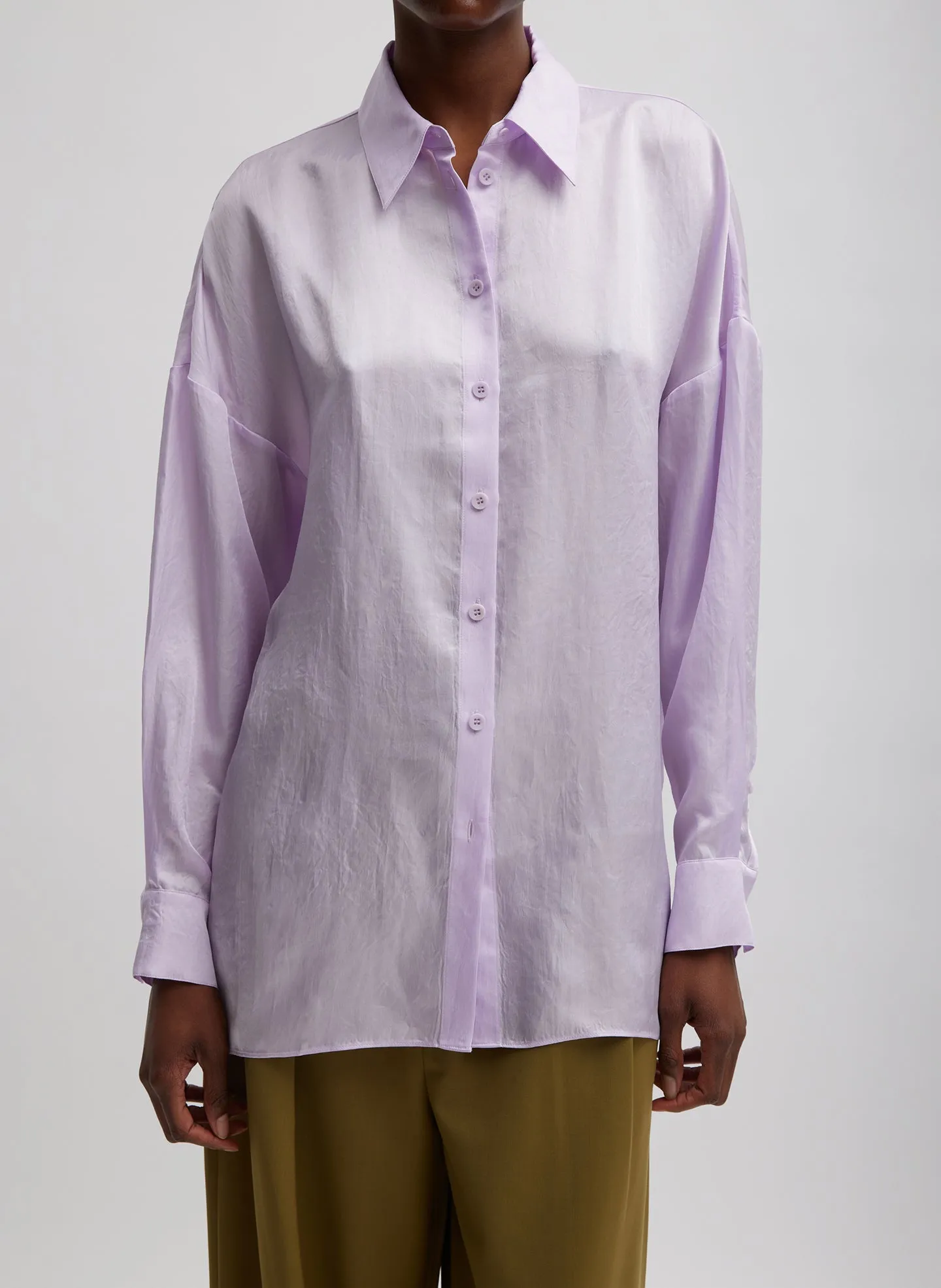 Spring Acetate Shirt With Cocoon Back sold by Tibi