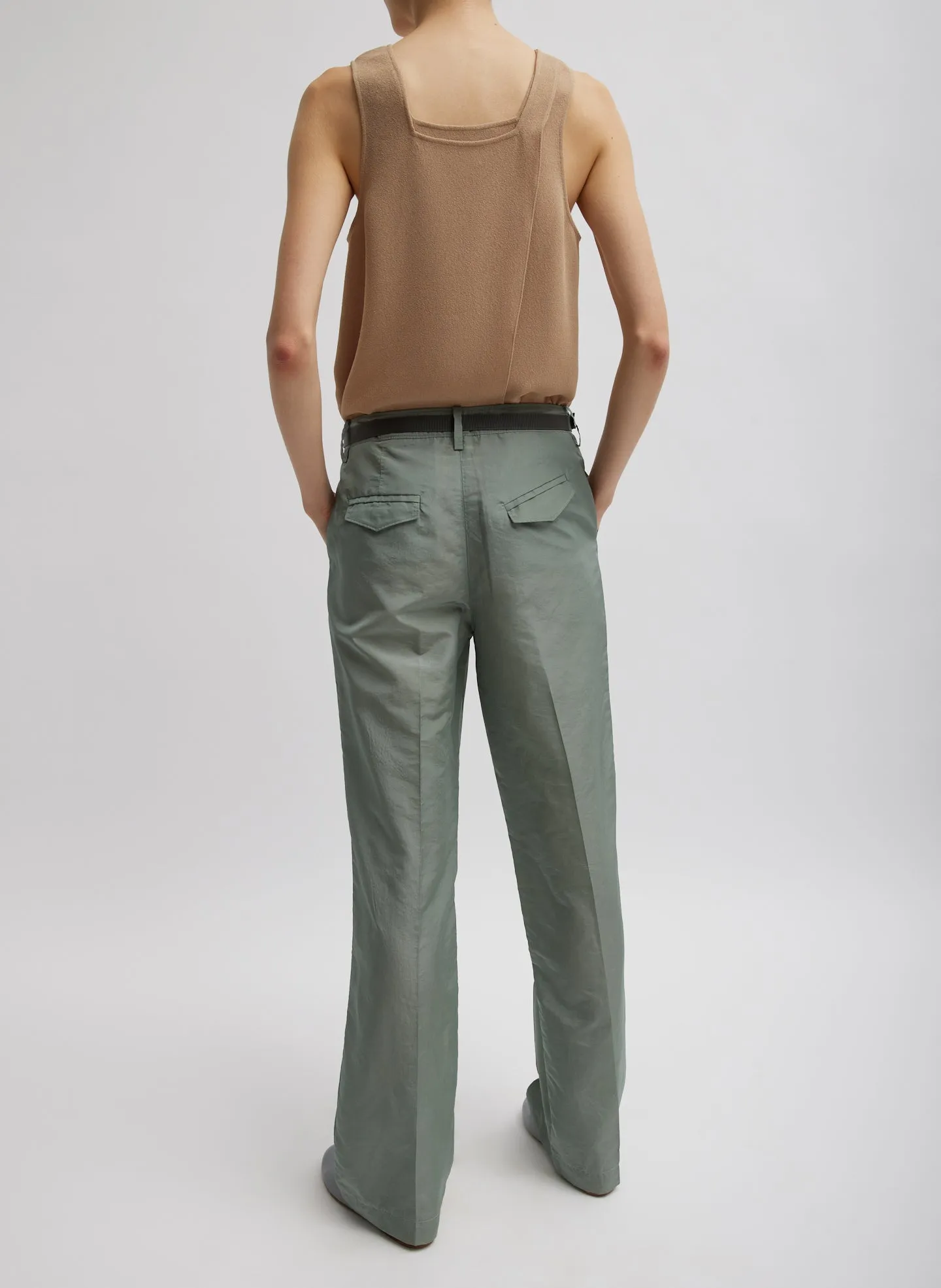 Silk Nylon Straight Leg Trouser sold by Tibi product image thumbnail 5