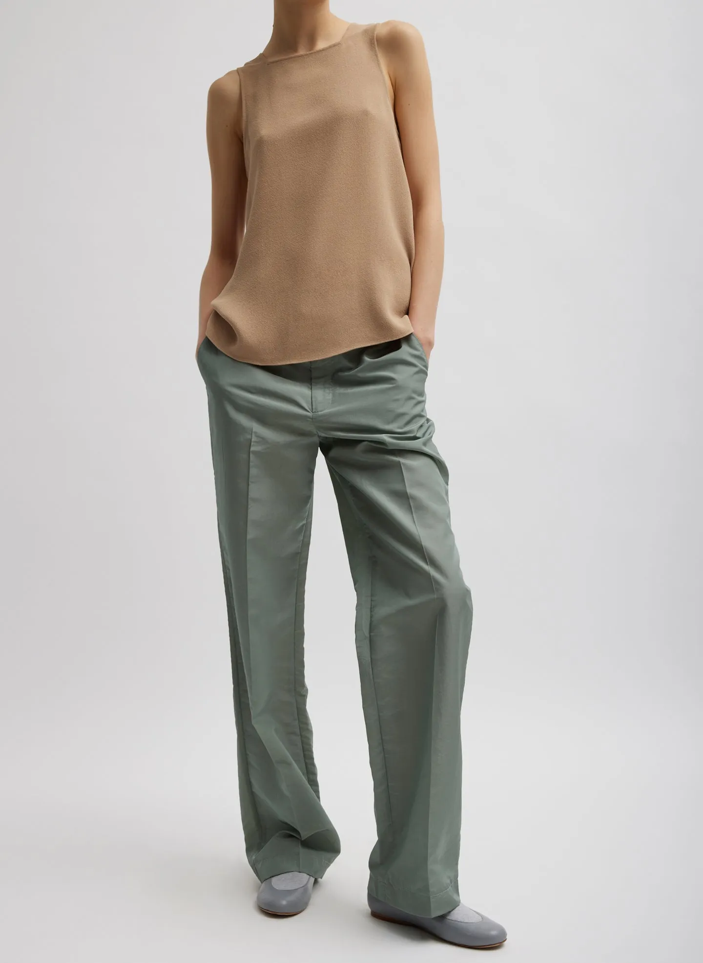 Silk Nylon Straight Leg Trouser sold by Tibi product image thumbnail 4