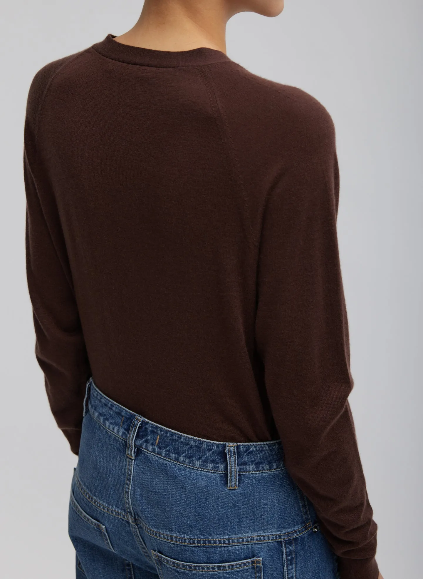 Cashmere Silk Blend Slim Cardigan sold by Tibi product image thumbnail 2