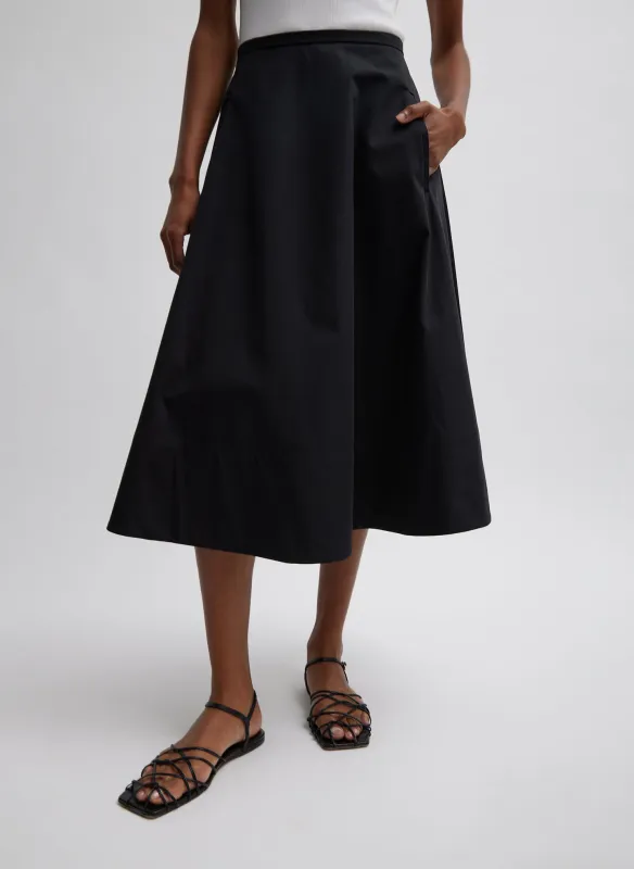 Bonded Luxe Twill Circle Skirt sold by Tibi