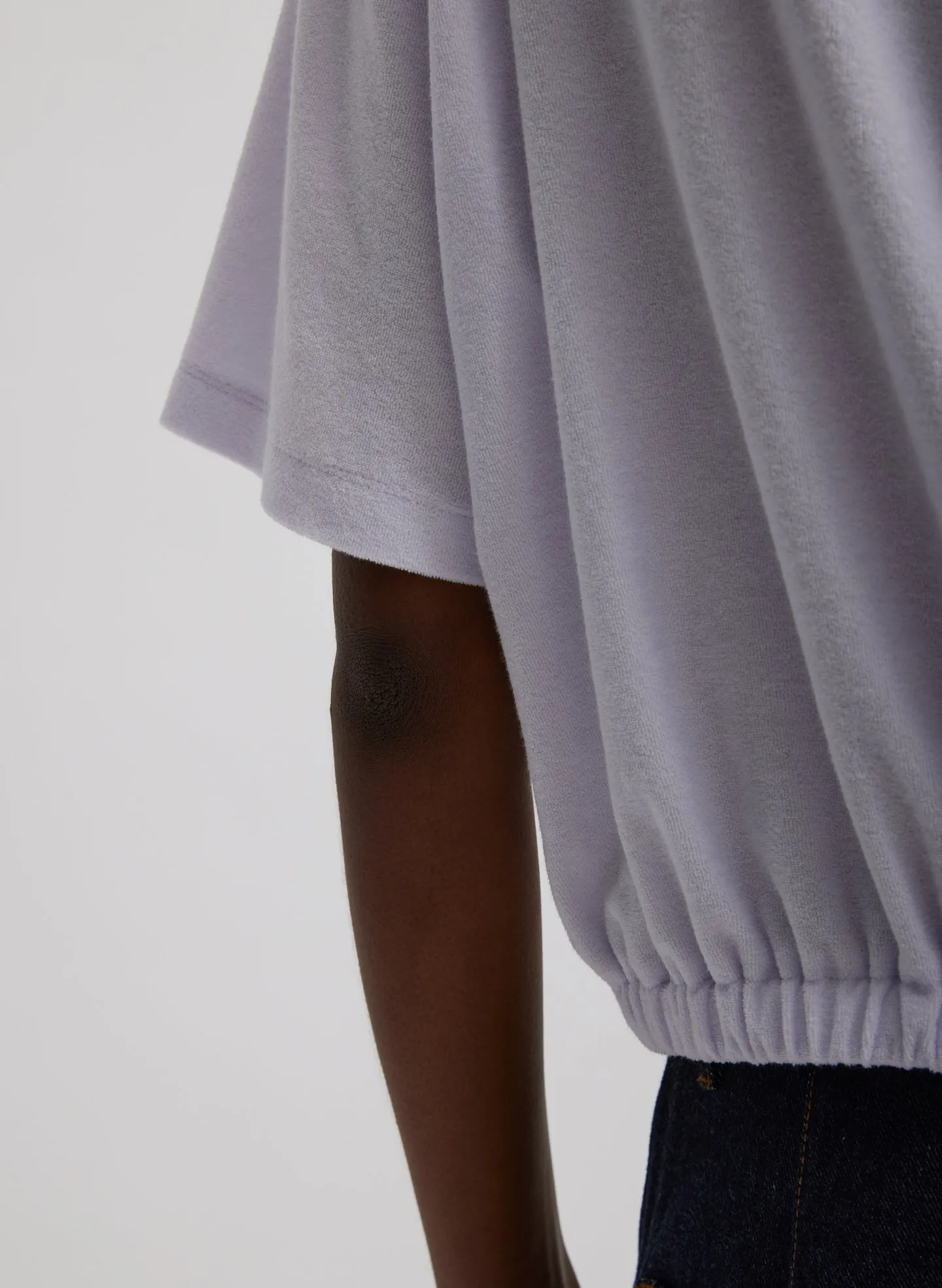 Dry Loop Terry Easy Polo Shirt sold by Tibi product image thumbnail 3