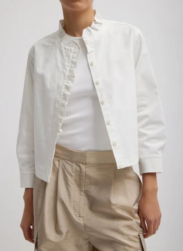 Chino Holly Bracelet Sleeve Shirt sold by Tibi