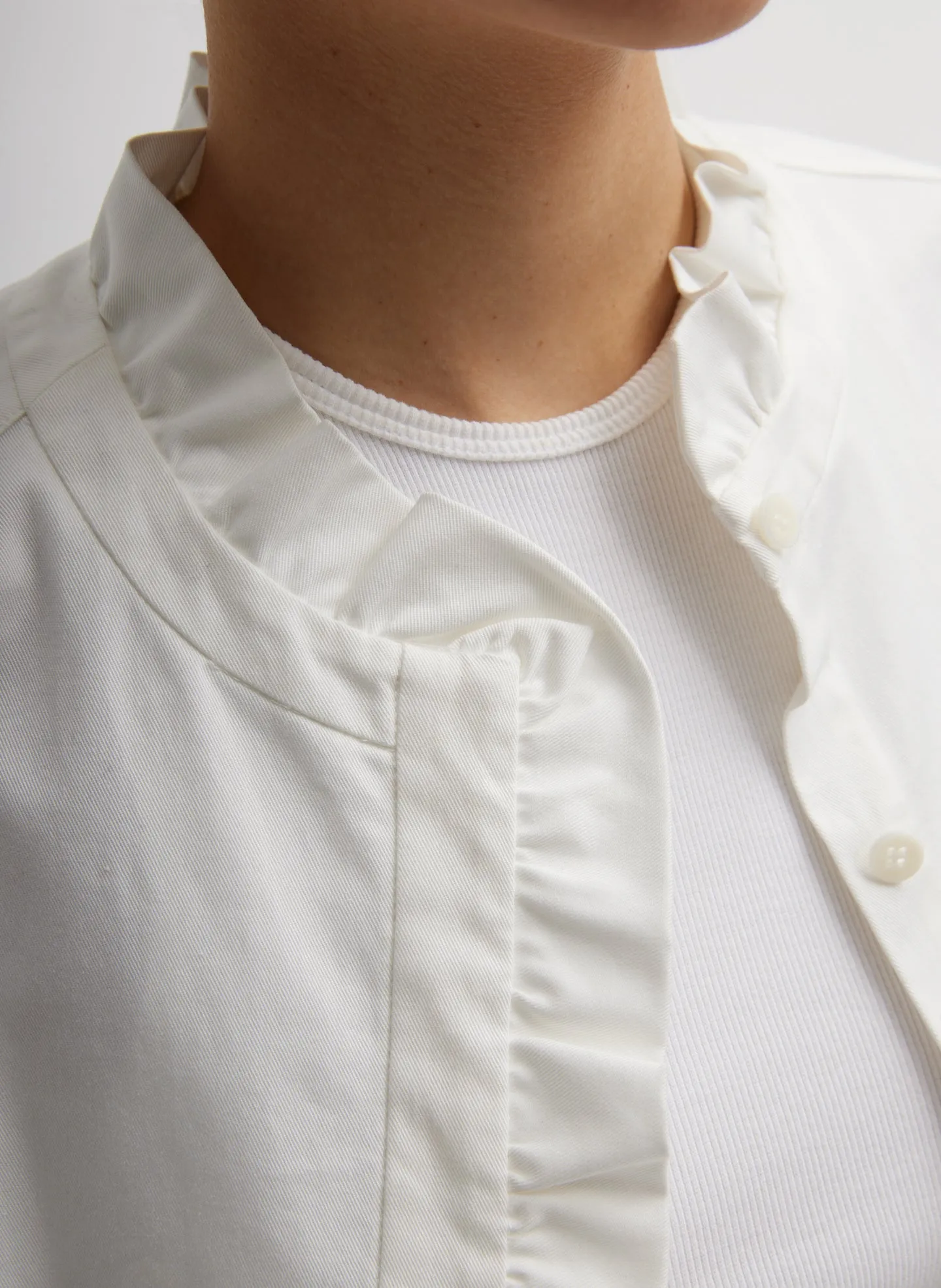 Chino Holly Bracelet Sleeve Shirt sold by Tibi product image thumbnail 2
