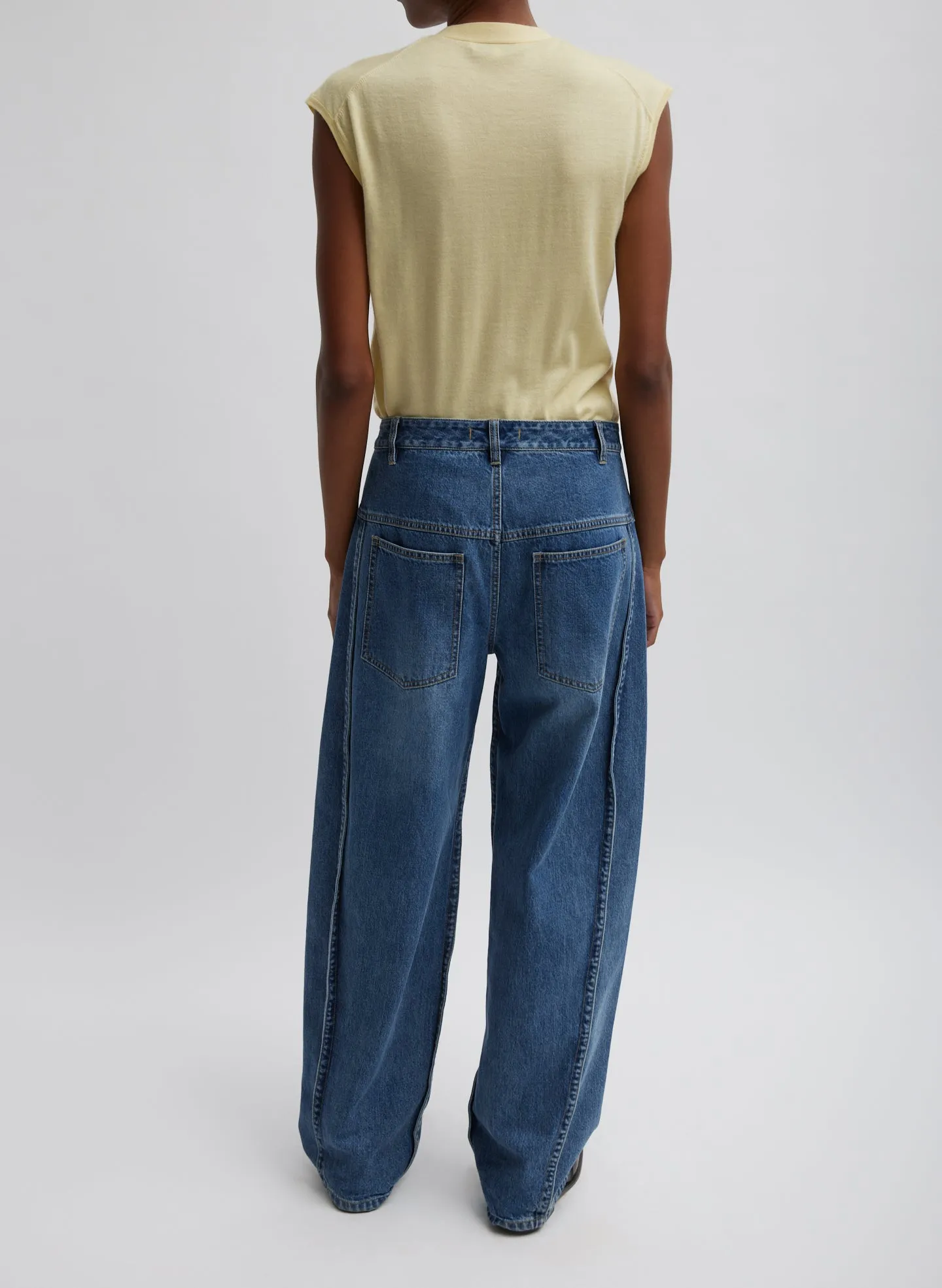 Cashmere Silk Blend Sleeveless Button Down Sweater sold by Tibi product image thumbnail 4