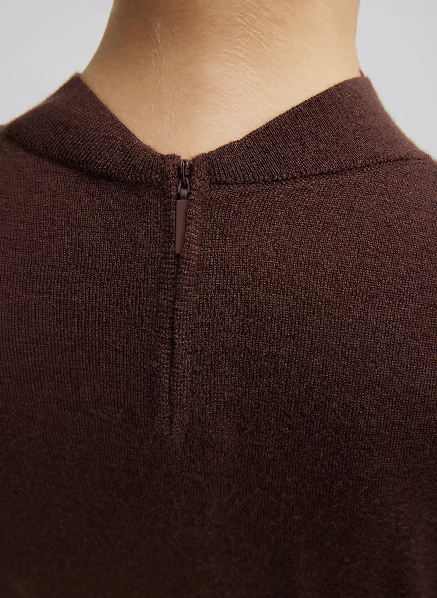 Cashmere Silk Blend Mock Neck Easy Sweater sold by Tibi product image thumbnail 2