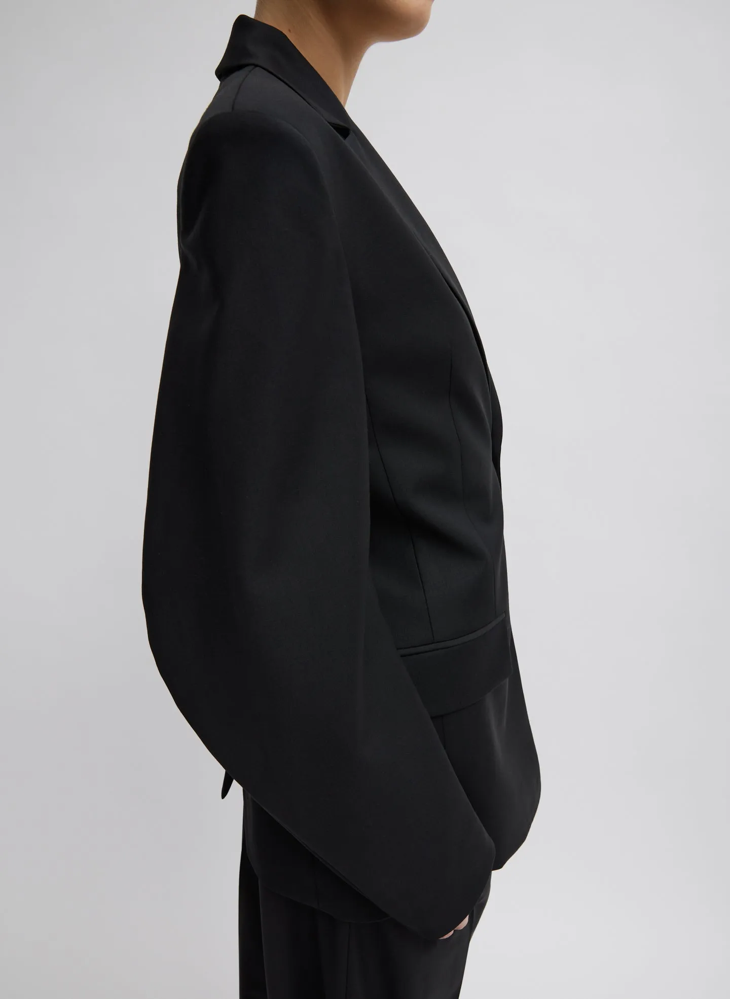 Recycled Tropical Wool Sculpted Blazer sold by Tibi product image thumbnail 5