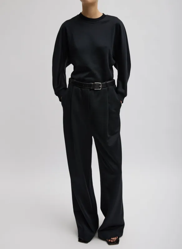 Silk Terry Pleated Pull On Pant sold by Tibi