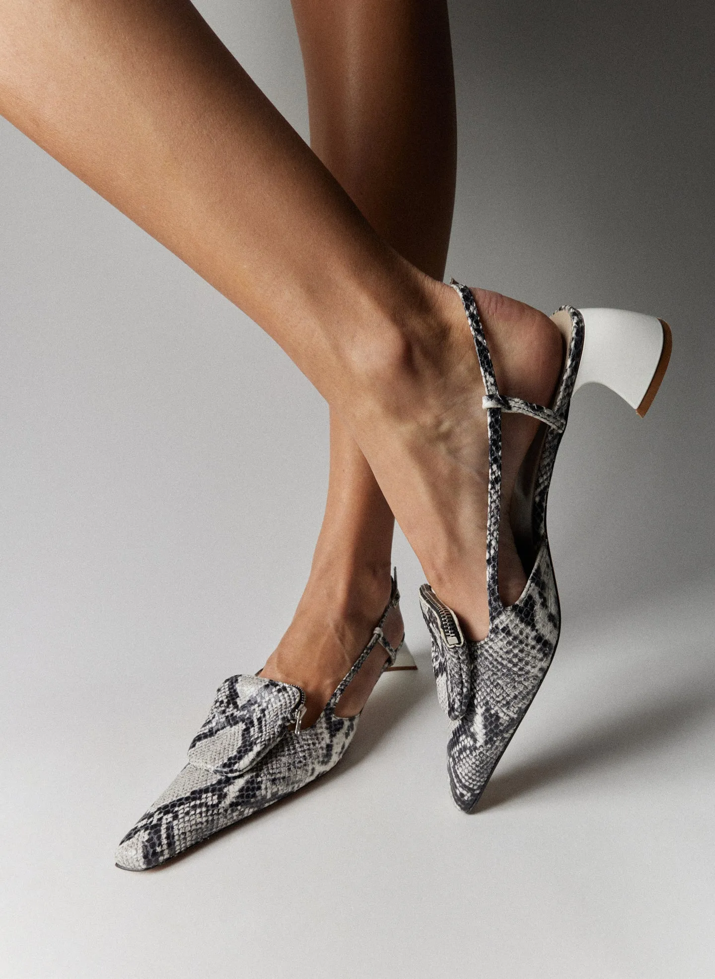 Victor Embossed Snake Slingback sold by Tibi product image thumbnail 2