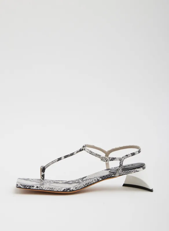 Georgia Embossed Snake Sandal made by Tibi