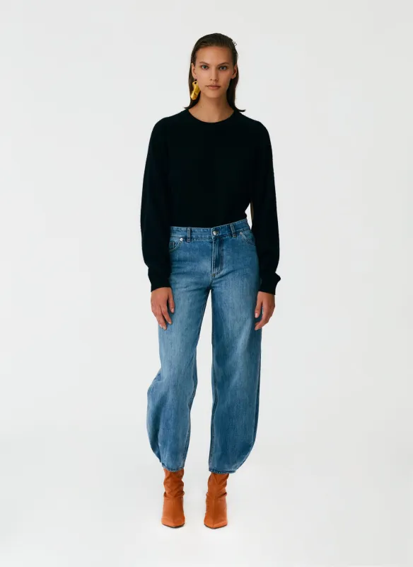 Classic Wash Denim Brancusi Jean - Long made by Tibi