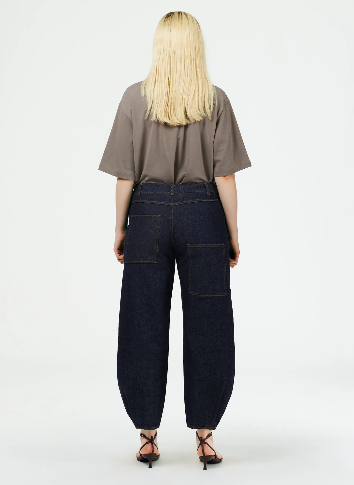 Indigo Denim Brancusi Jean - Long sold by Tibi product image thumbnail 3