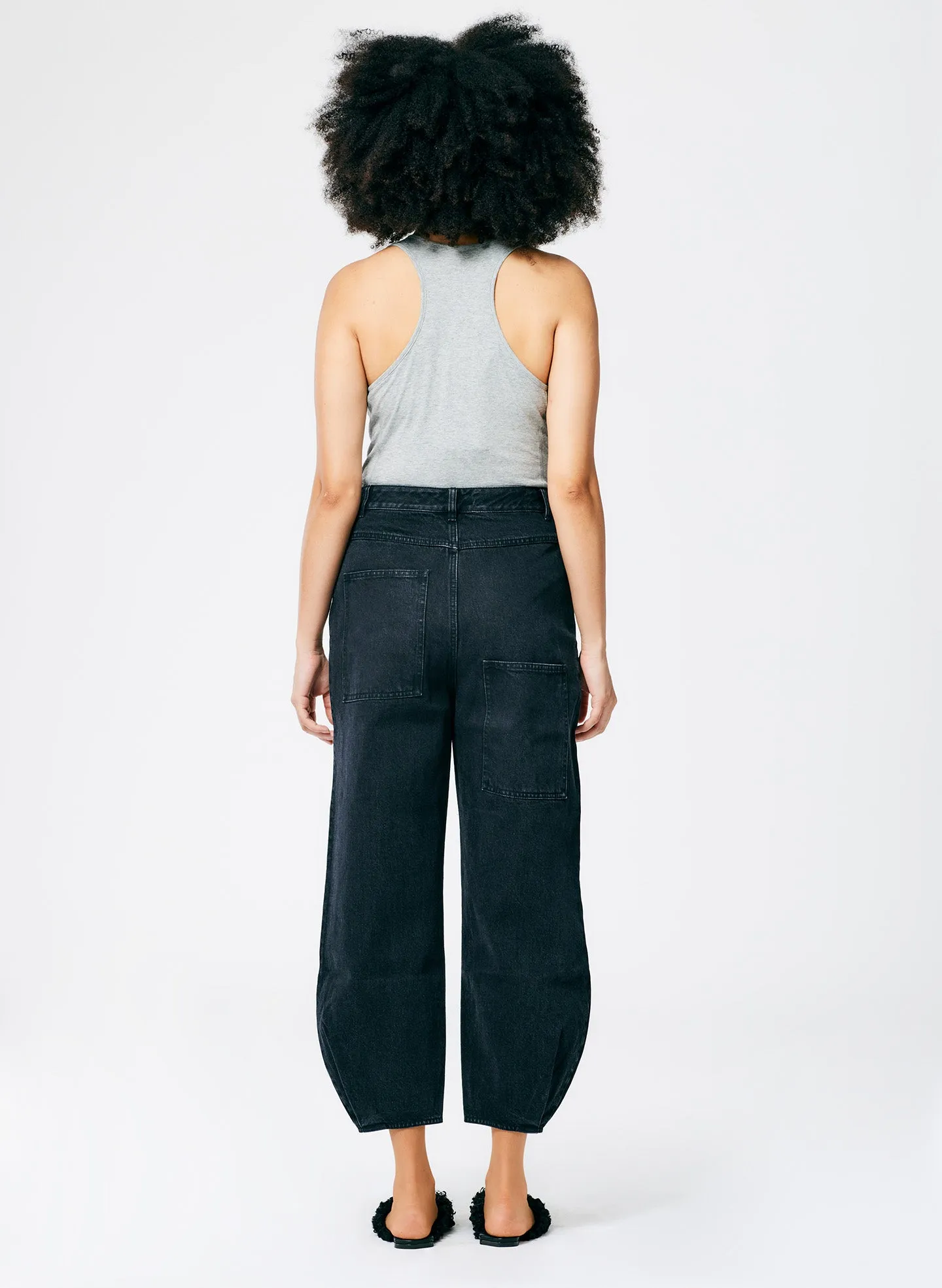 Black Denim Brancusi Jean - Regular sold by Tibi product image thumbnail 5