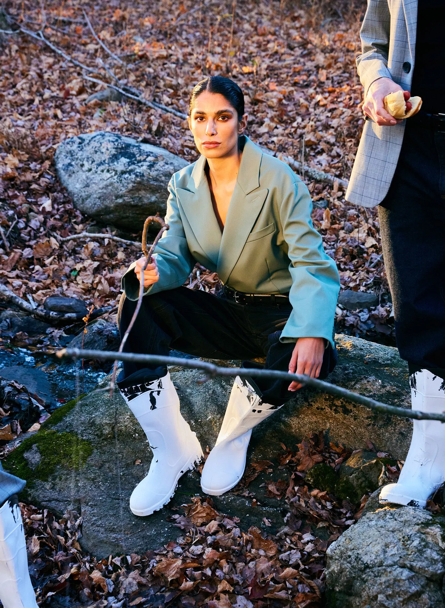 Black Denim Brancusi Jean - Regular sold by Tibi product image thumbnail 2